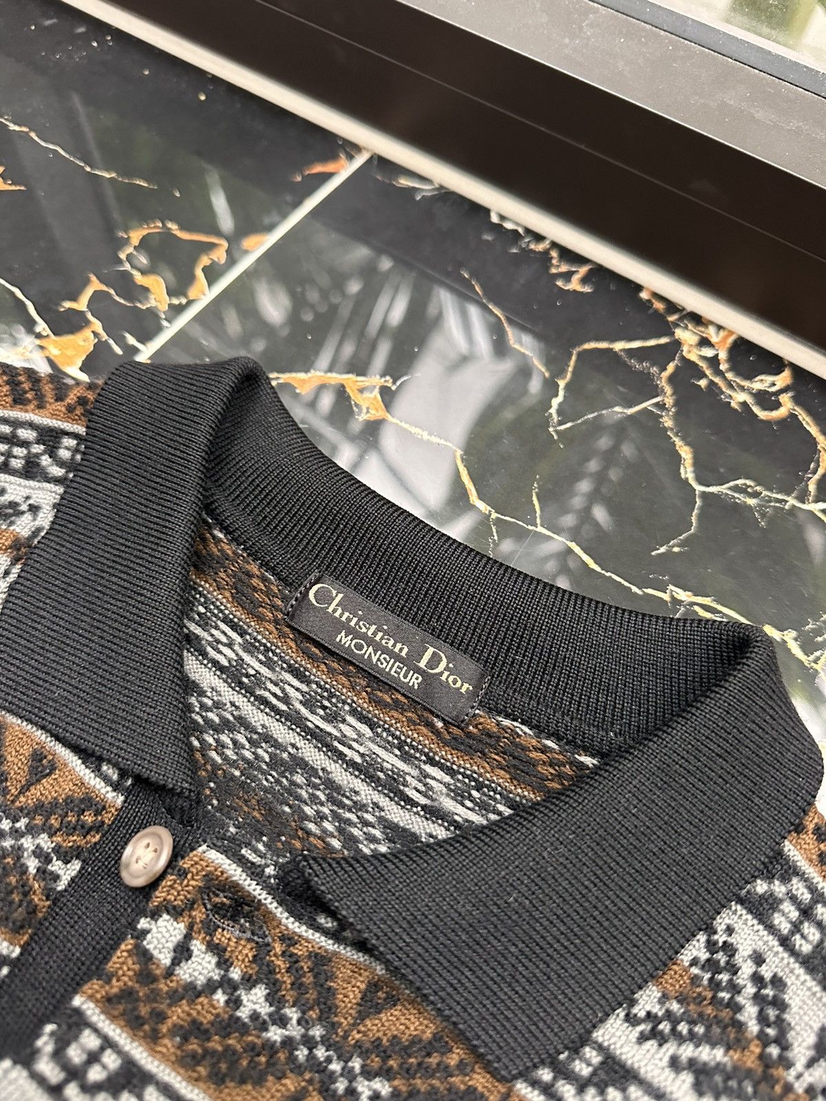 Christian Dior Monsieur × Vintage CHRISTIAN DIOR MONSIEUR VINTAGE RETRO SWEATER Size US L / EU 52-54 / 3 - 6 Thumbnail