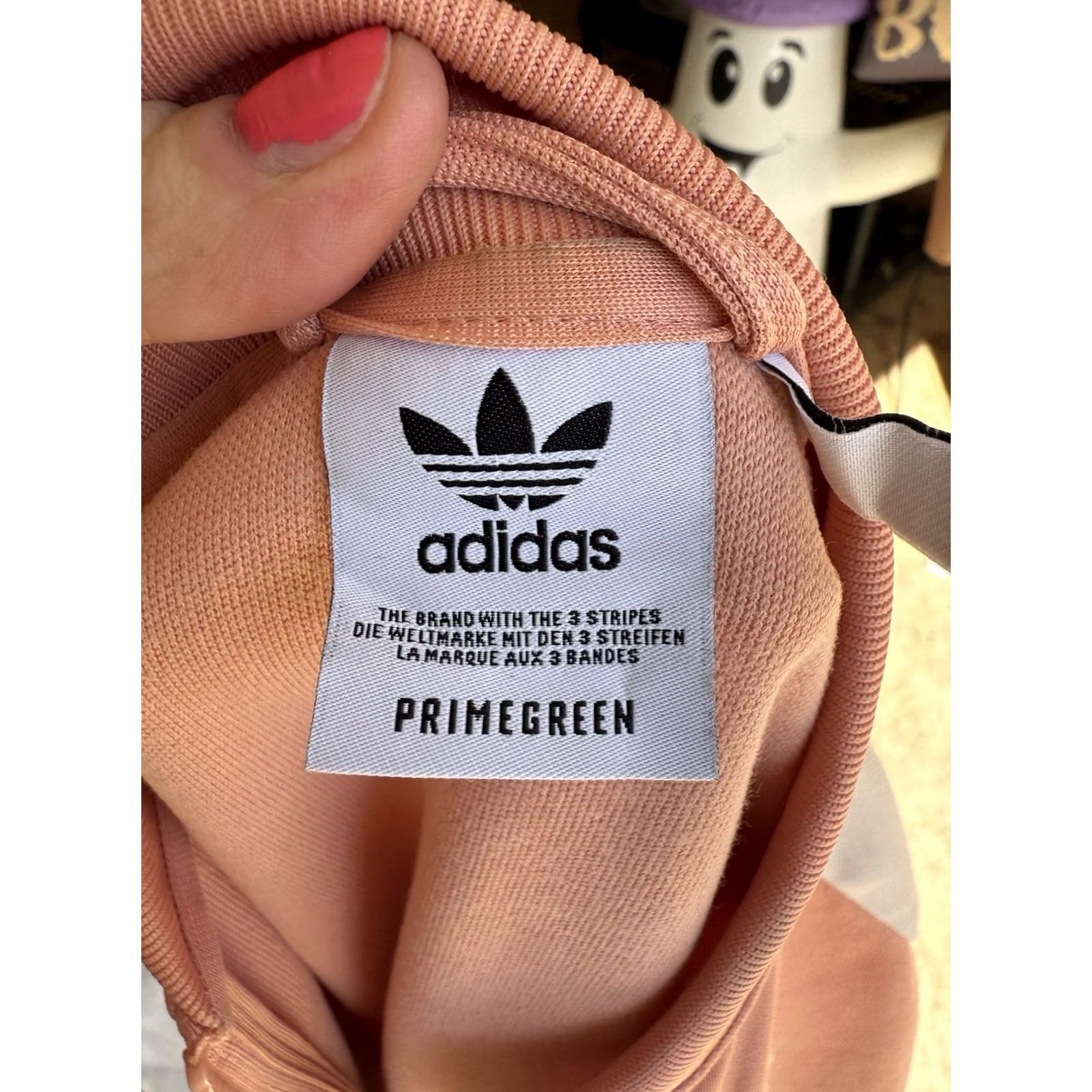 Adidas Adidas Primegreen Jacket Women’s Jacket Short Full Zip Windbreaker Coral Pink Small Side Slits Pockets Activewear Size S / US 4 / IT 40 - 6 Thumbnail