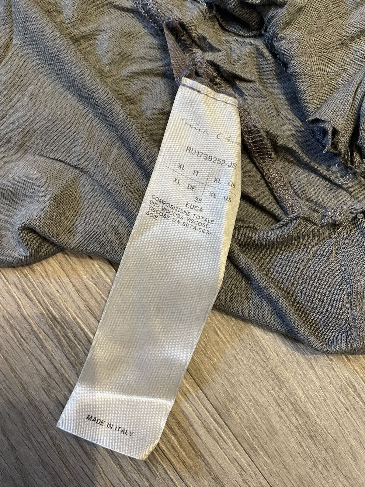 Rick Owens Drkshdw Rick Owens Long Sleeve Tee Size US XL / EU 56 / 4 - 6 Thumbnail