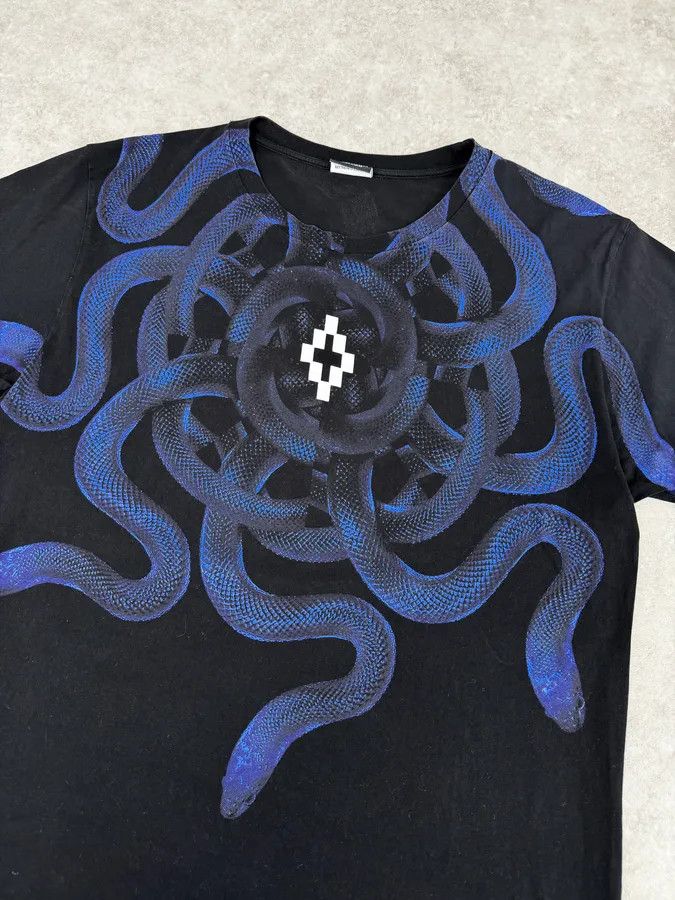 Marcelo Burlon SS2016 Marcelo Burlon Black & Navy Snake T-Shirt Size US M / EU 48-50 / 2 - 5 Thumbnail
