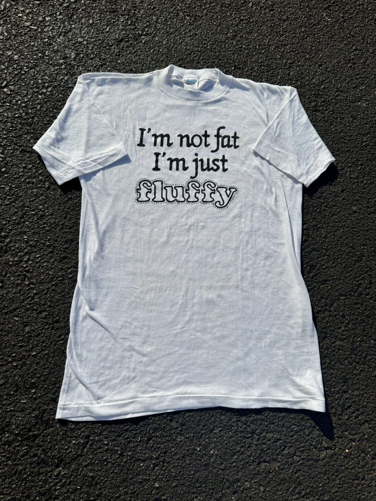 Vintage Vintage 1980’s Gemrock Fat Obese Funny Humor T-Shirt Size US L / EU 52-54 / 3 - 3 Thumbnail