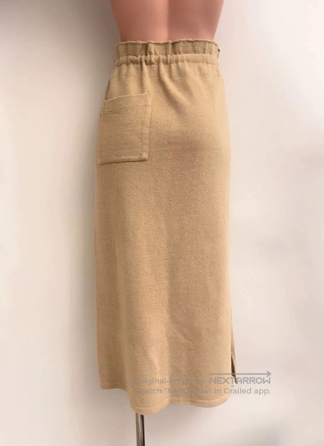 Y's Yohji Yamamoto Beige Silk Drawstring Skirt. Size 26" / US 2 / IT 38 - 4 Thumbnail