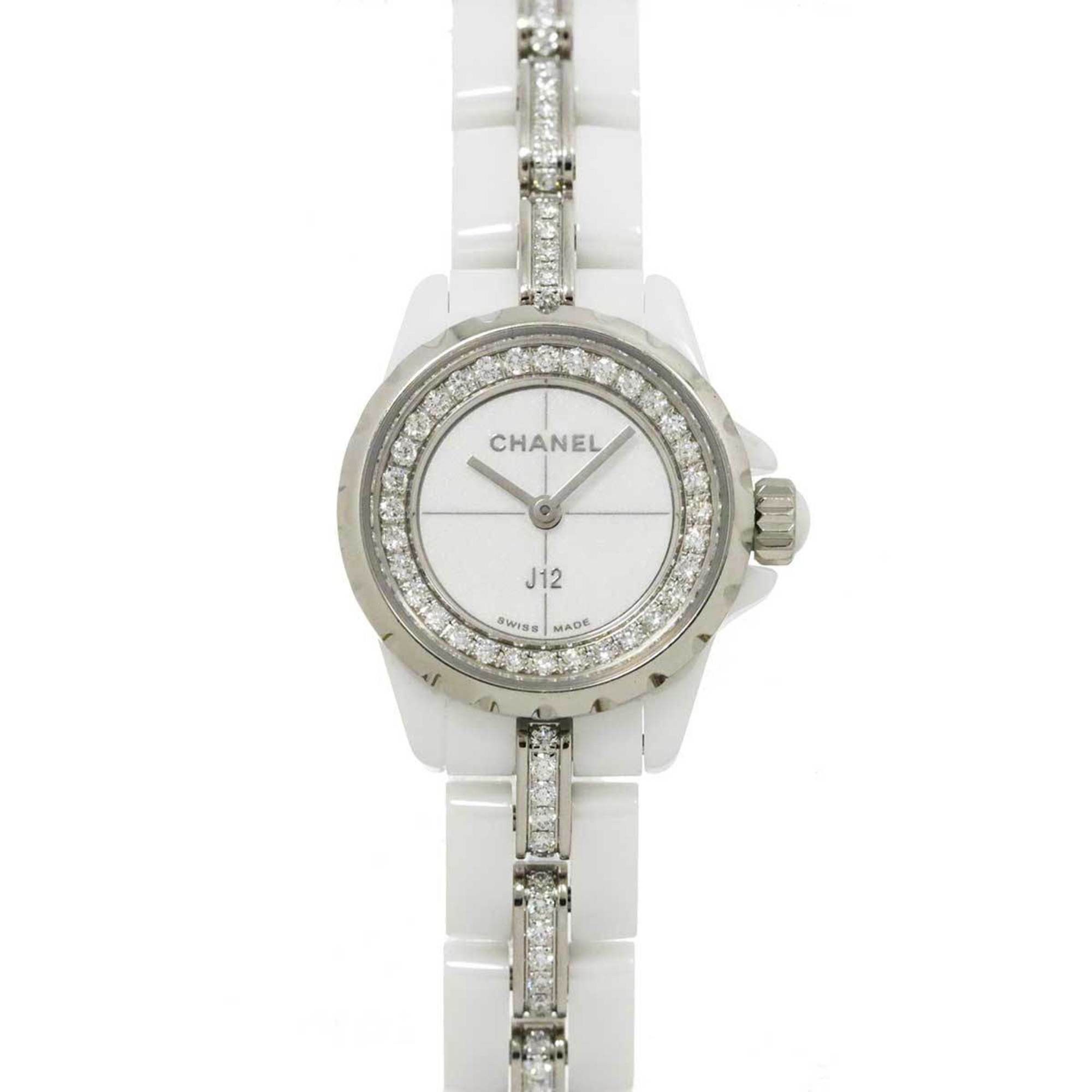 Chanel J12 Xs H5238 Ladies' Watch Diamond White Ceramic Quartz, Women's