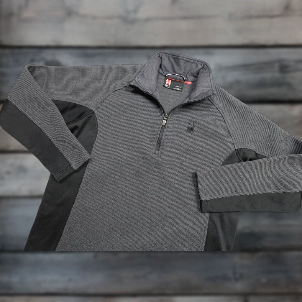 Spyder Spyder Sweater Pullover Men L Gray Fleece Ski Jacket? Size US L / EU 52-54 / 3 - 1 Thumbnail