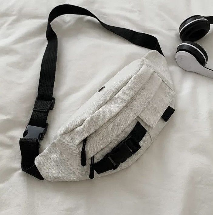 Other Waist Shoulder Bag Casual Canvas Harajuku Fanny Pack Size ONE SIZE - 1 Thumbnail