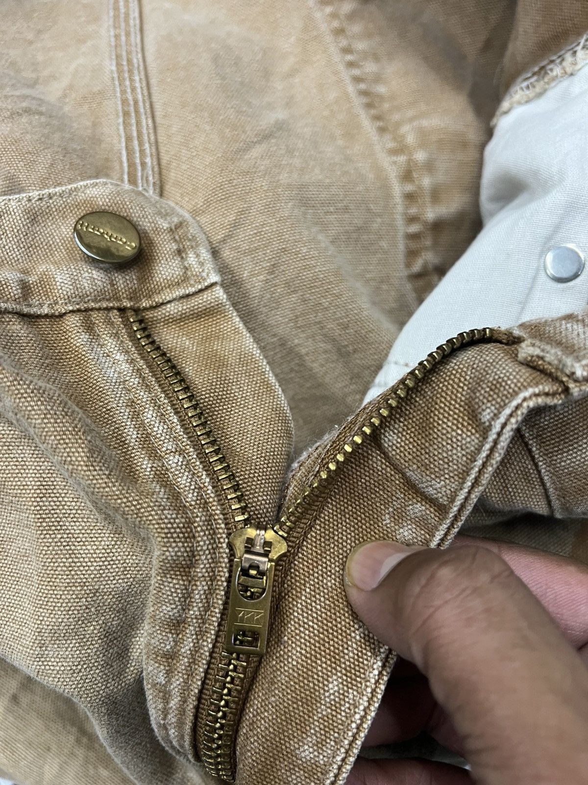 Carhartt × Vintage Vintage Carhartt Double Knee Carpenter Pant Faded Distressed Size US 34 / EU 50 - 8 Thumbnail
