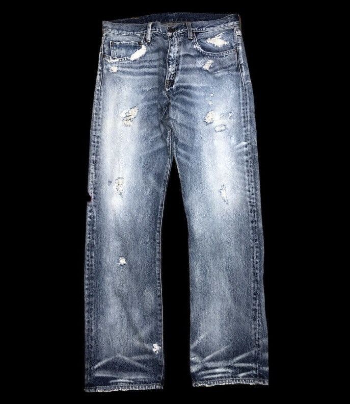 Other DAMAGED⚡️⚡️RNA INC DISTRESSED WASHED BLUE DENIM Size US 32 / EU 48 - 1 Thumbnail