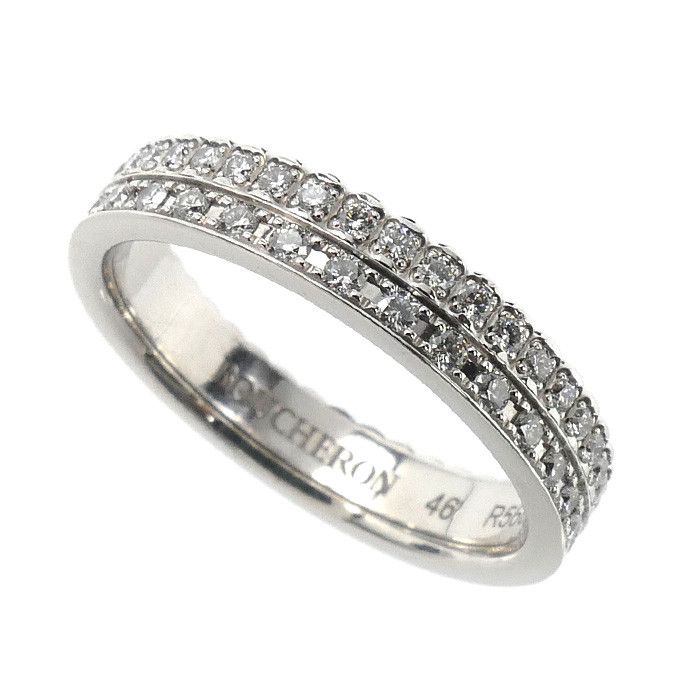 Other Boucheron Boucheron Quatre Radiant Half Pave Au750 White Gold Diamond Ring Size 6 Precious Metal Ring JAL00294 DUTY FREE for USA Size ONE SIZE - 1 Thumbnail