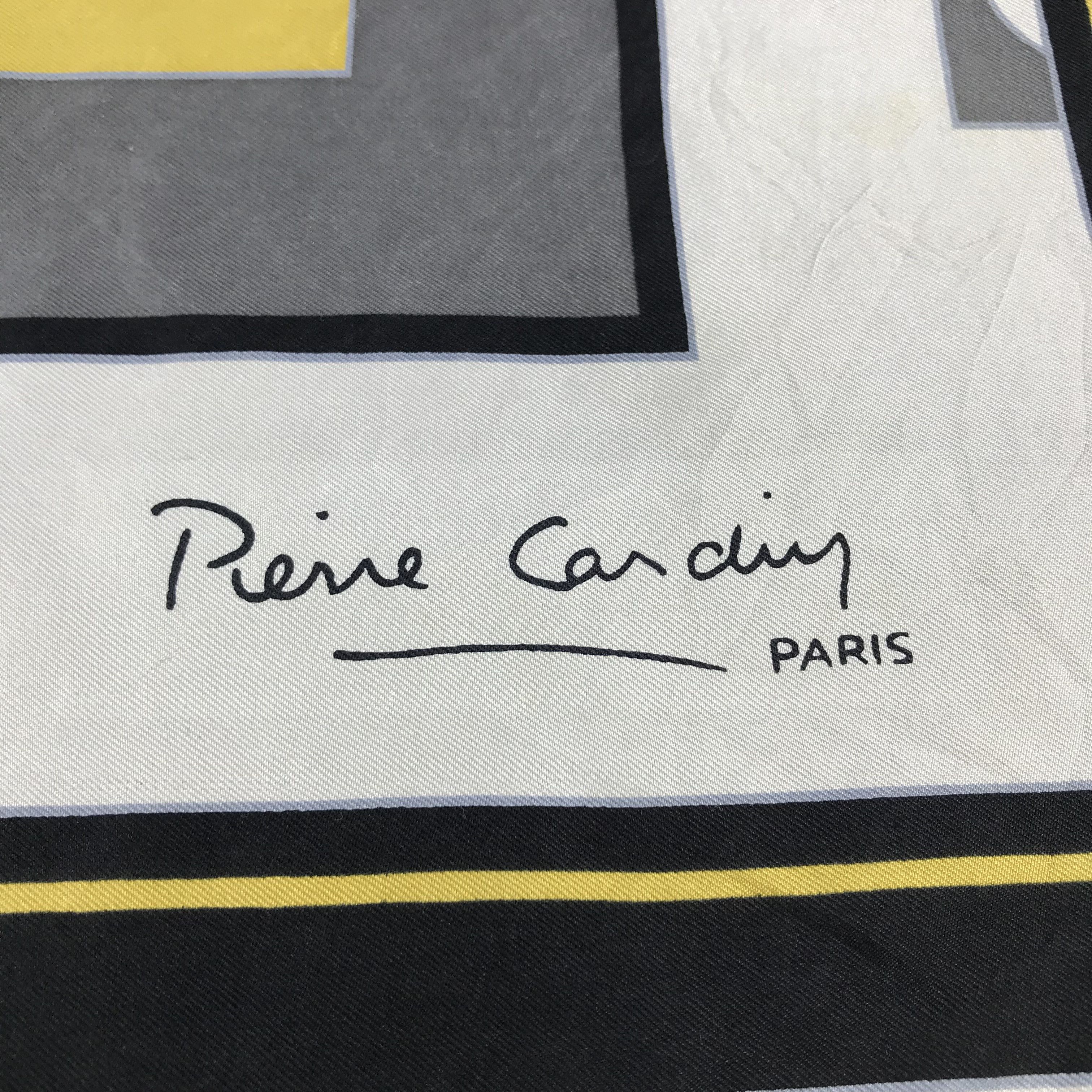 Pierre Cardin Pierre Cardin Edition Kawabe Abstract Silk Scarf M231 Size ONE SIZE - 3 Thumbnail