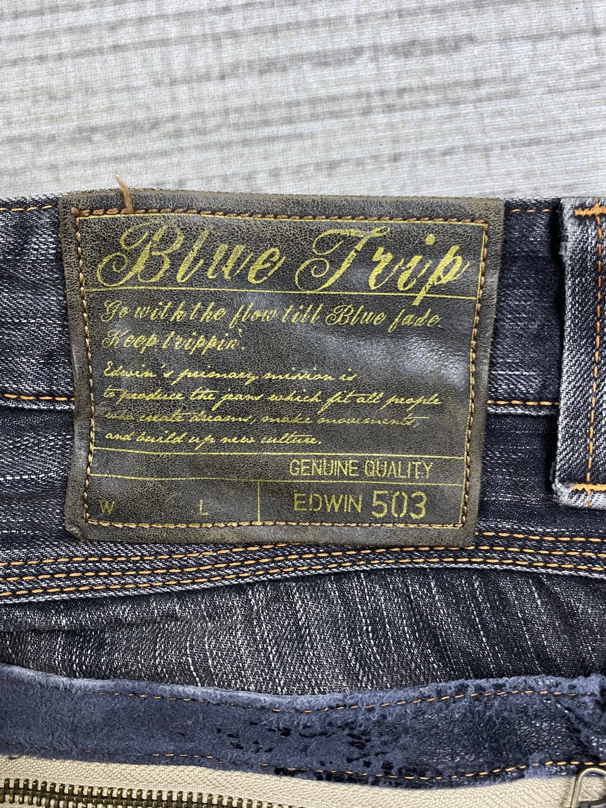 Edwin Vintage Edwin Flared Ash Grey Denim Jeans Size US 34 / EU 50 - 14 Thumbnail