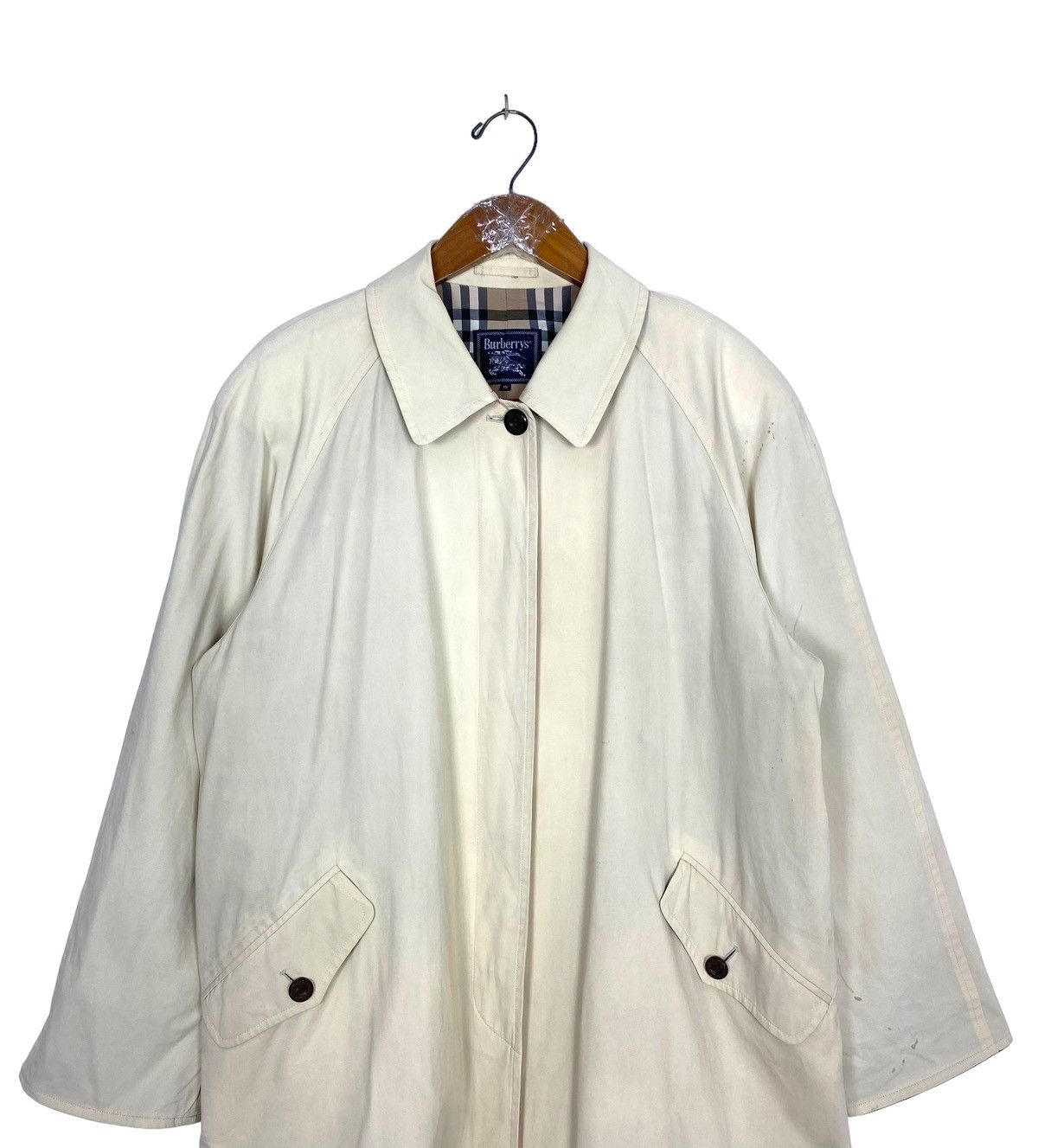 Burberry Rare‼️ Vtg Burberry’s Novacheck Trench Coat Made in Japan Size L / US 10 / IT 46 - 3 Thumbnail