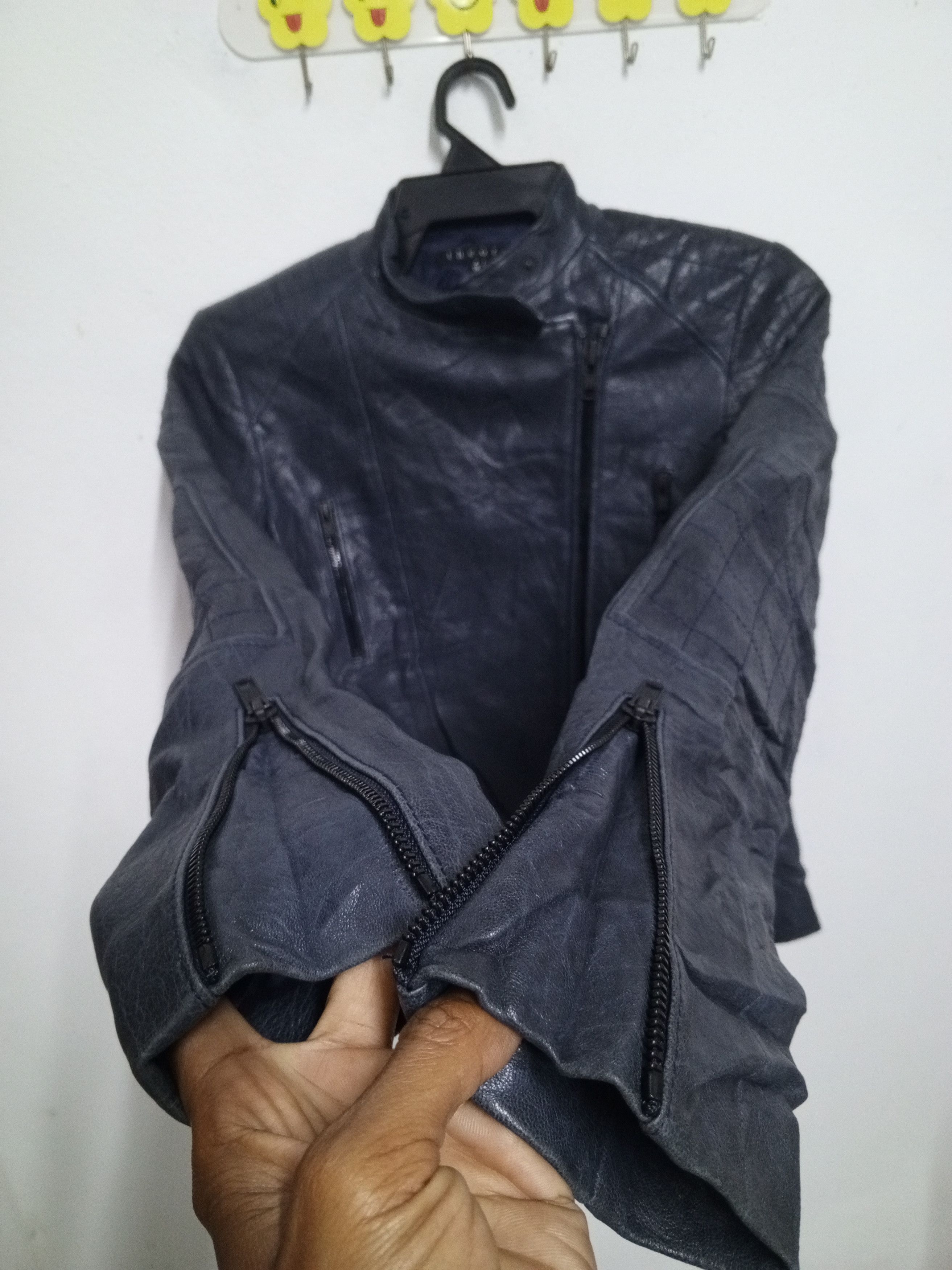Theory 2012 Theory jacket leather Rider sheep rare Size XS / US 0-2 / IT 36-38 - 9 Thumbnail