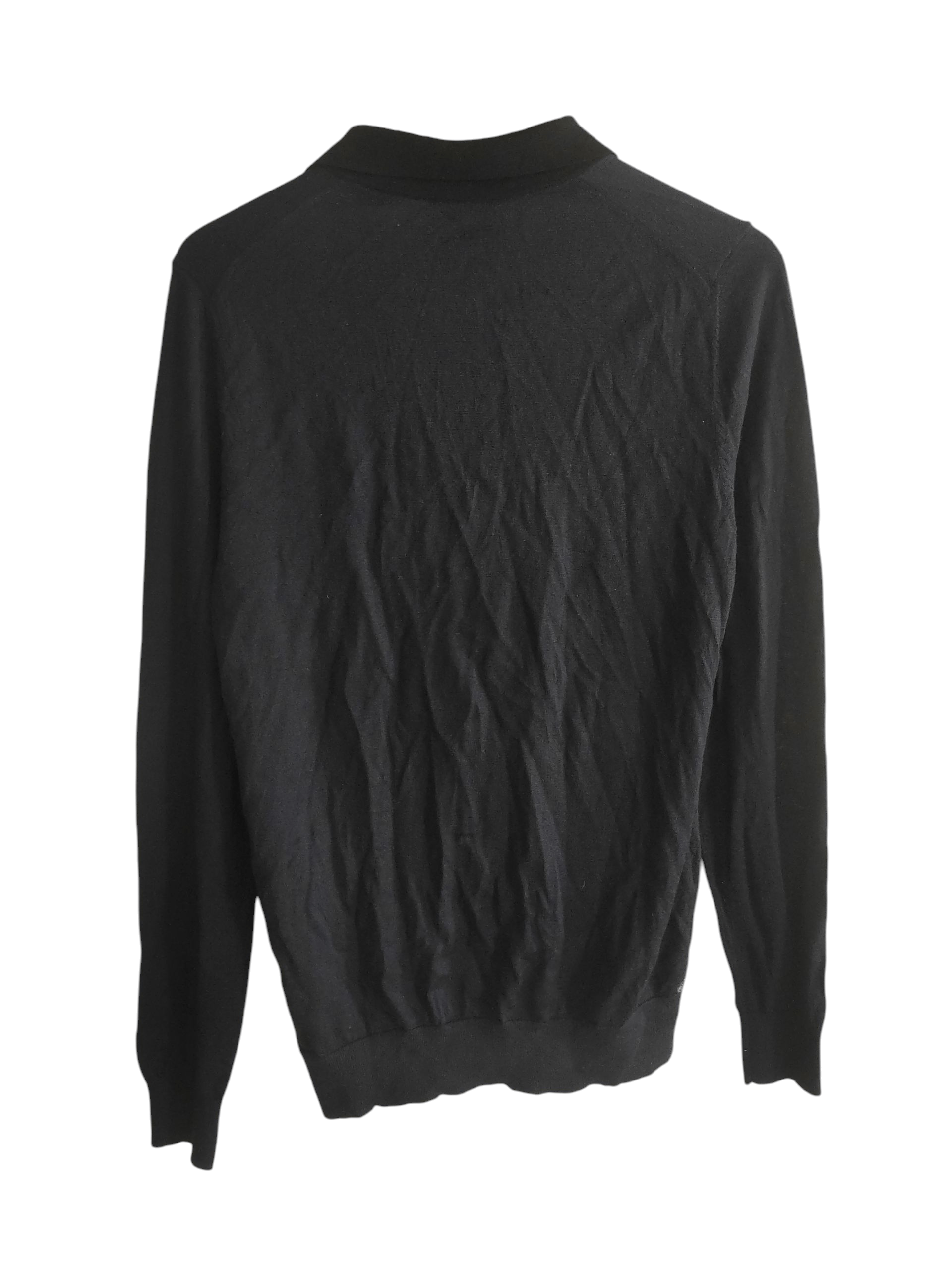 Hugo Boss Hugo Boss long-sleeved Polo Virgin Wool Shirt Sweater M Size US M / EU 48-50 / 2 - 6 Thumbnail