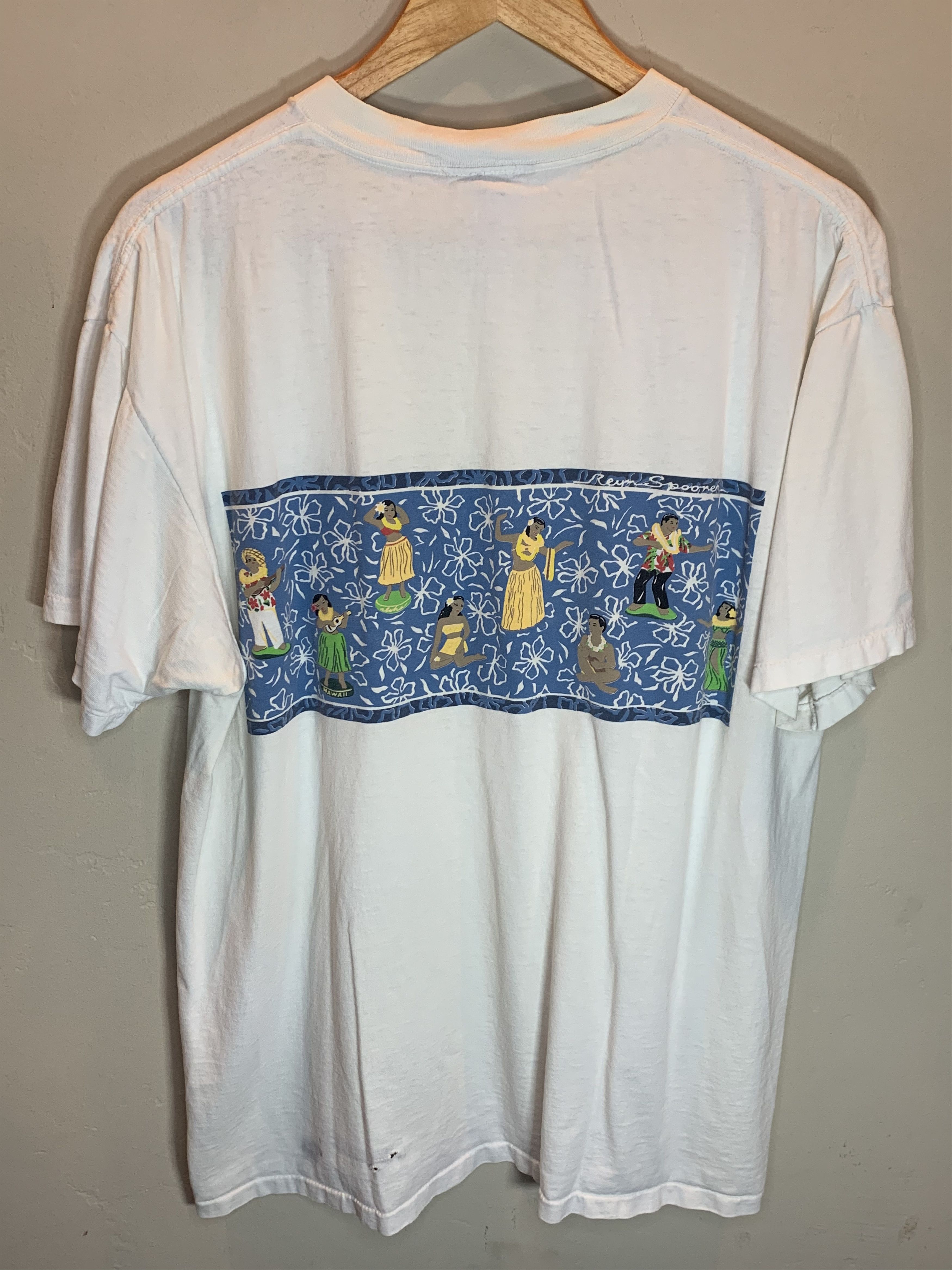 Reyn Spooner RARE* Vintage Reyn Spooner Hula Tiki Art Single Stitch Shirt Size US L / EU 52-54 / 3 - 2 Thumbnail
