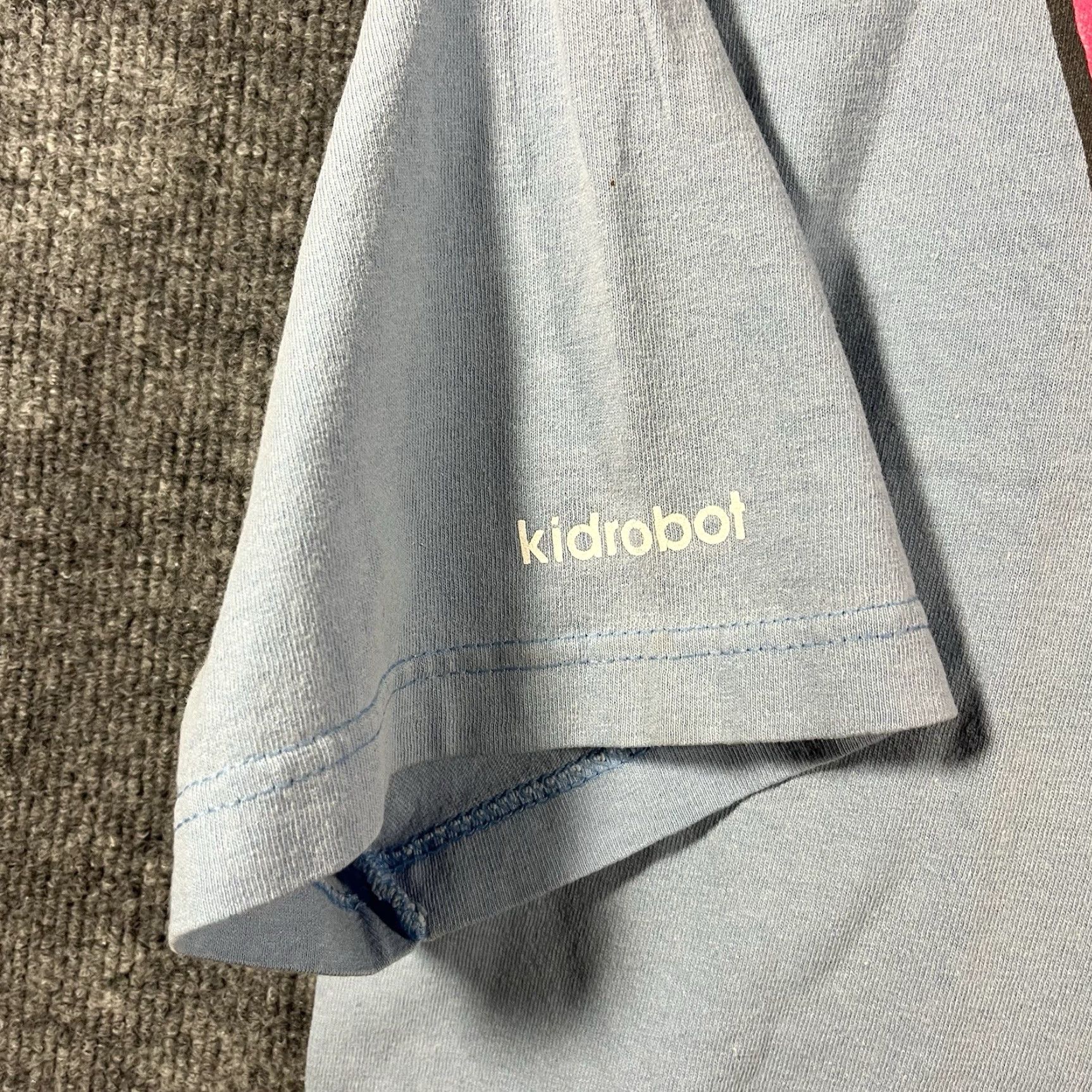 Barbarian VINTAGE Kid Robot T-Shirt Blue Mens L Large Crew Neck Short Sleeve Graphic Mad Barbarians RARE Designed 2000s Size US L / EU 52-54 / 3 - 6 Thumbnail