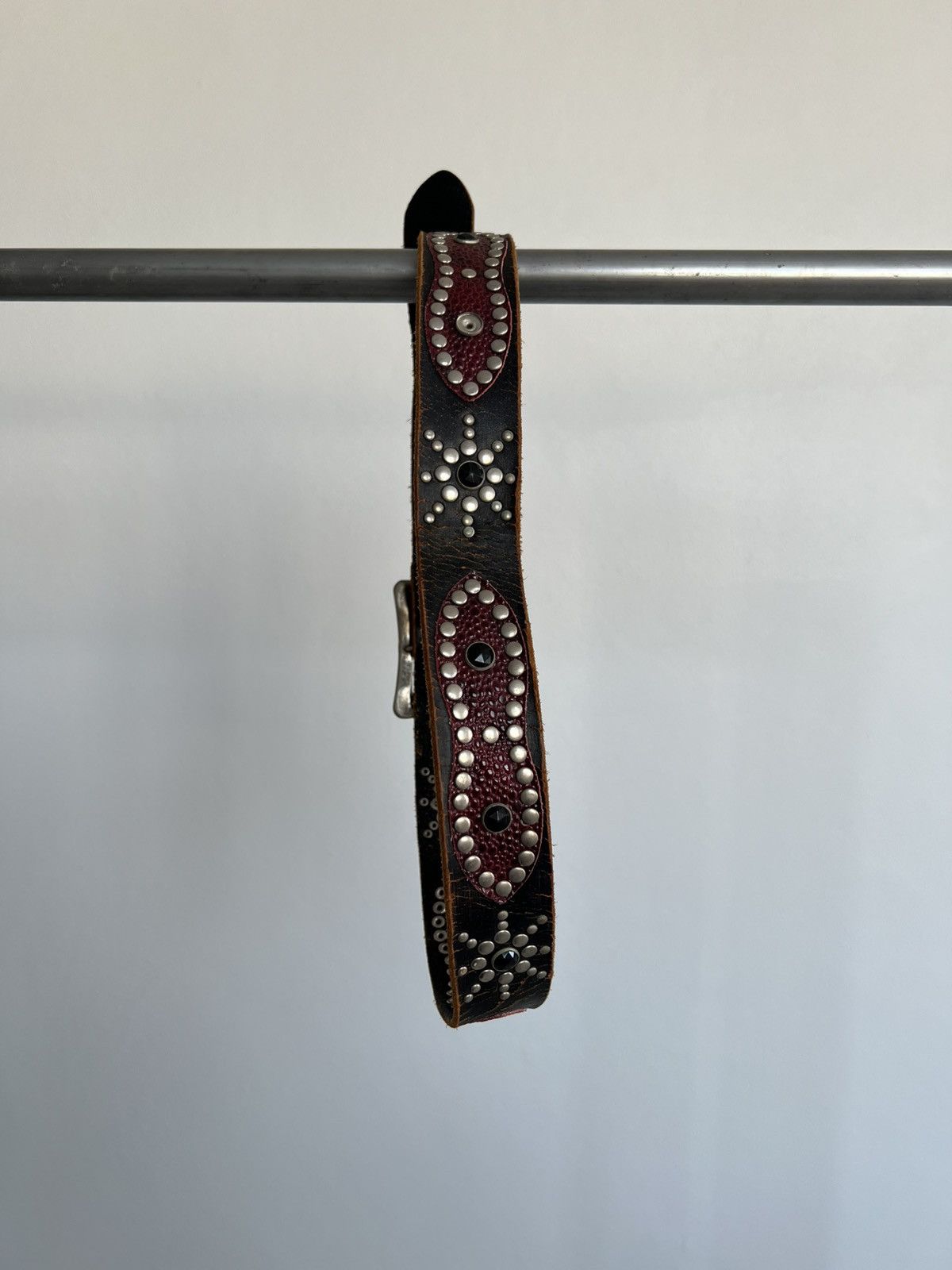 Vintage Rare//Vintage Studded Leather Belt true vintage Size 32 - 4 Thumbnail
