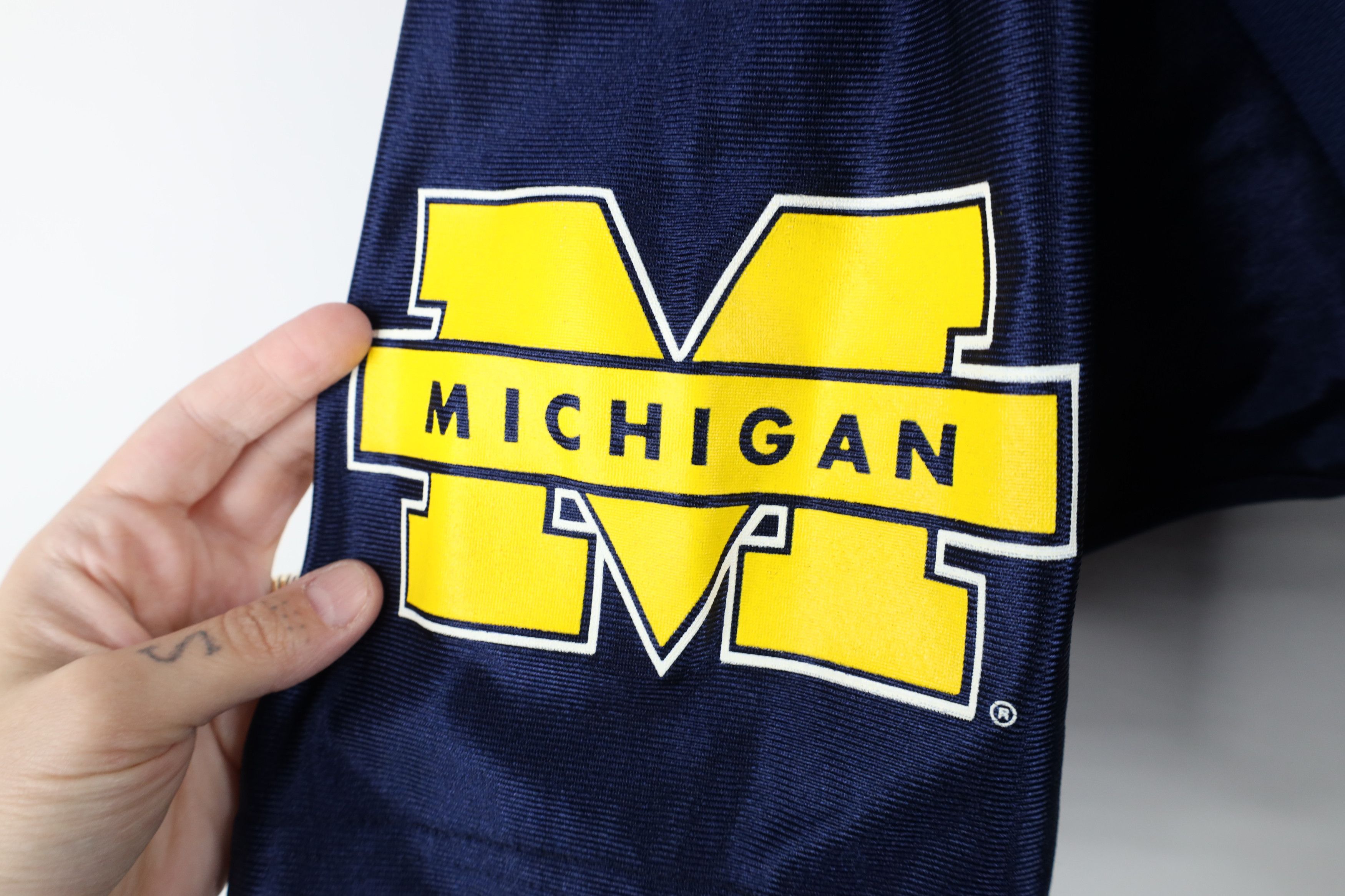 Vintage Vintage 90s University of Michigan Football Jersey Blue USA Size US XXL / EU 58 / 5 - 12 Thumbnail