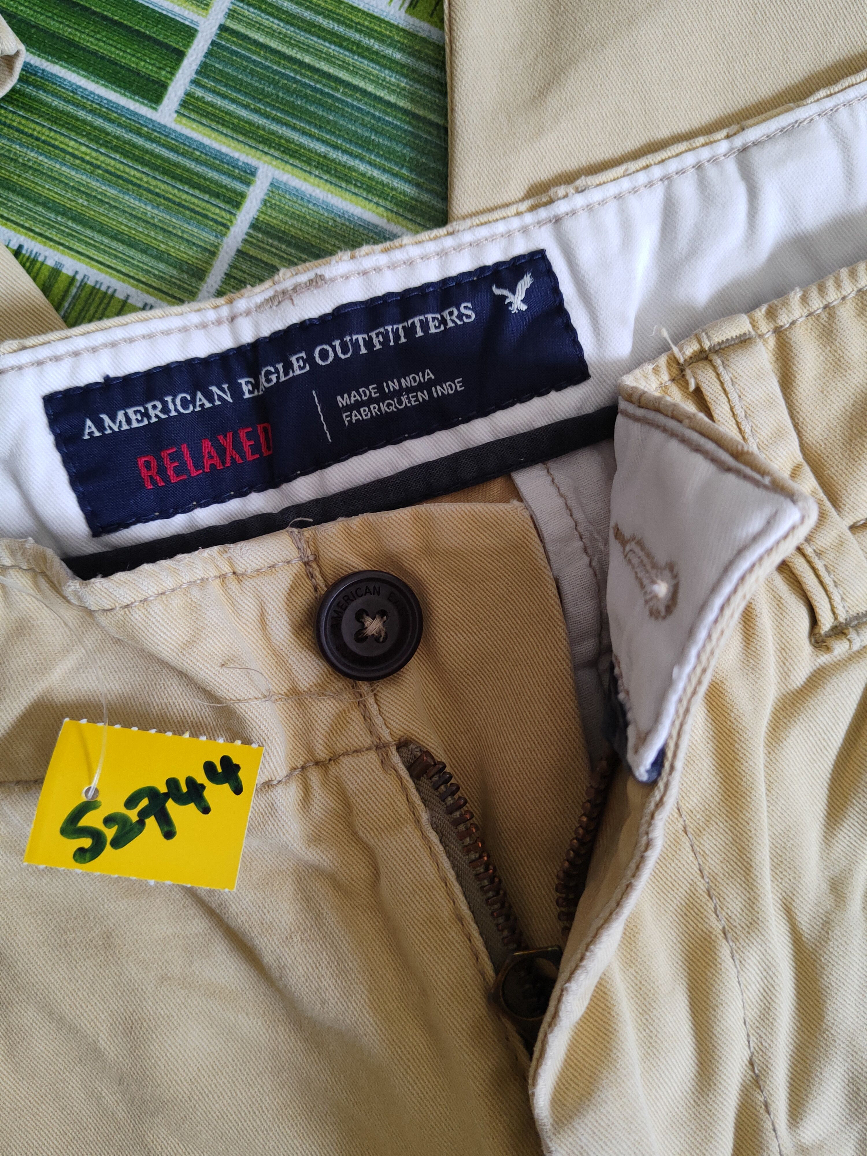 American Eagle Outfitters × Japanese Brand × Vintage American Eagle Outfitters Yellow Casual Pants #S2744 Size US 32 / EU 48 - 15 Thumbnail