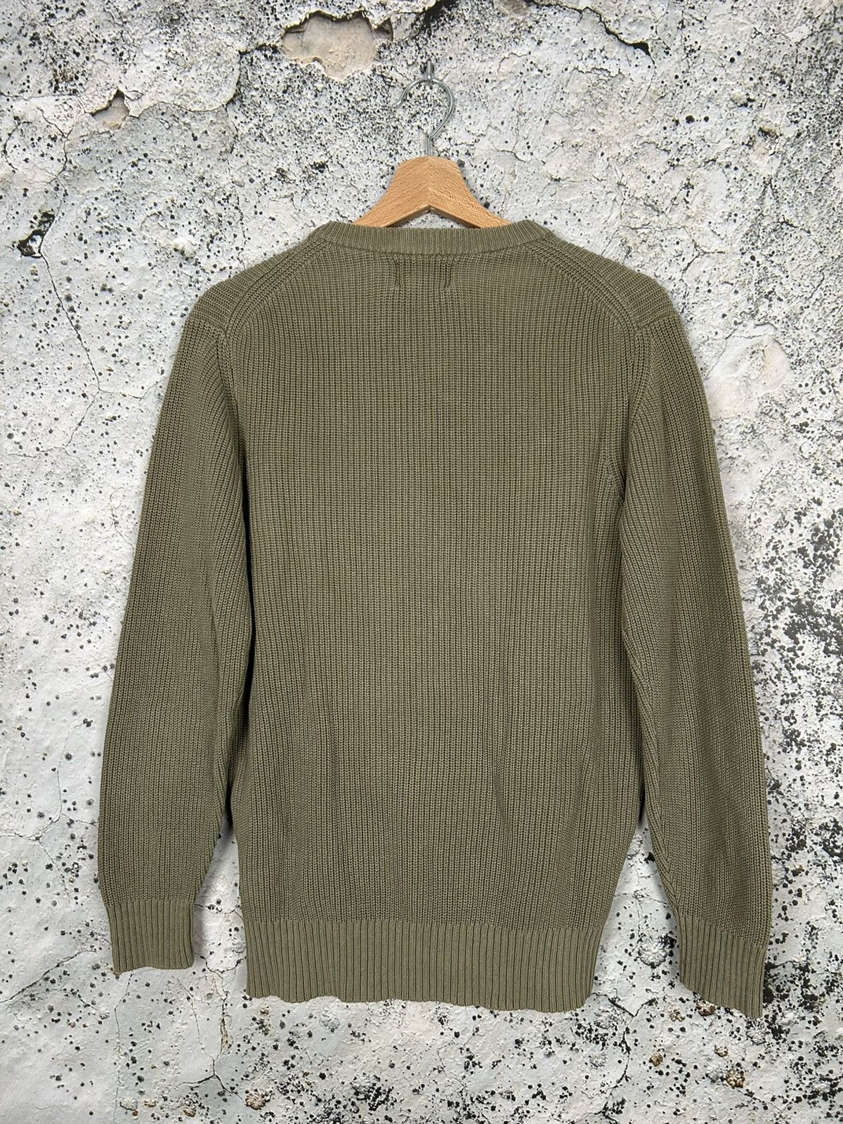 NN07 Knitted Sweater Khaki Minimalist Premium Japanese Rare