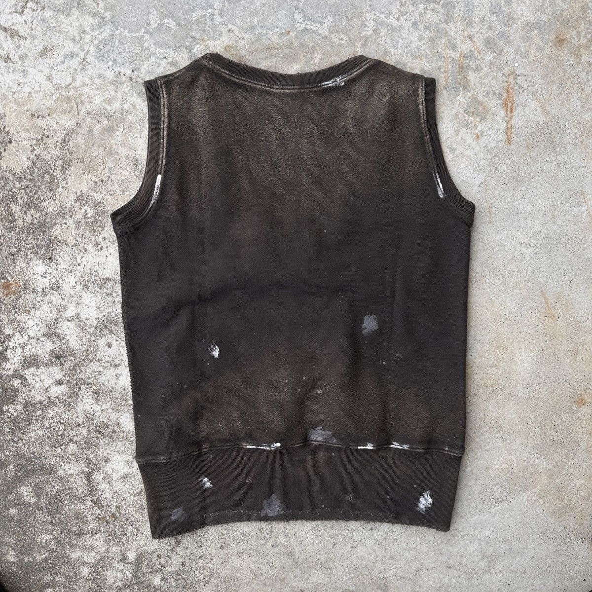 Kapital Trashed sunfade charcoal black hybrid hoodie sweatshirt vest Size US S / EU 44-46 / 1 - 2 Thumbnail