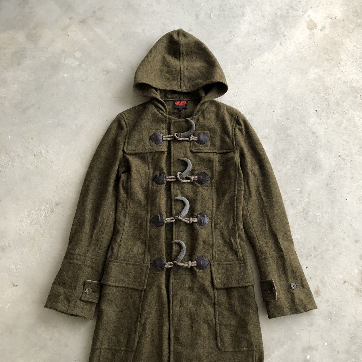 Jean Paul Gaultier JEAN PAUL GAULTIER Very Rare Design Long Wool Duffle Coat Size US XXS / EU 40 - 3 Thumbnail