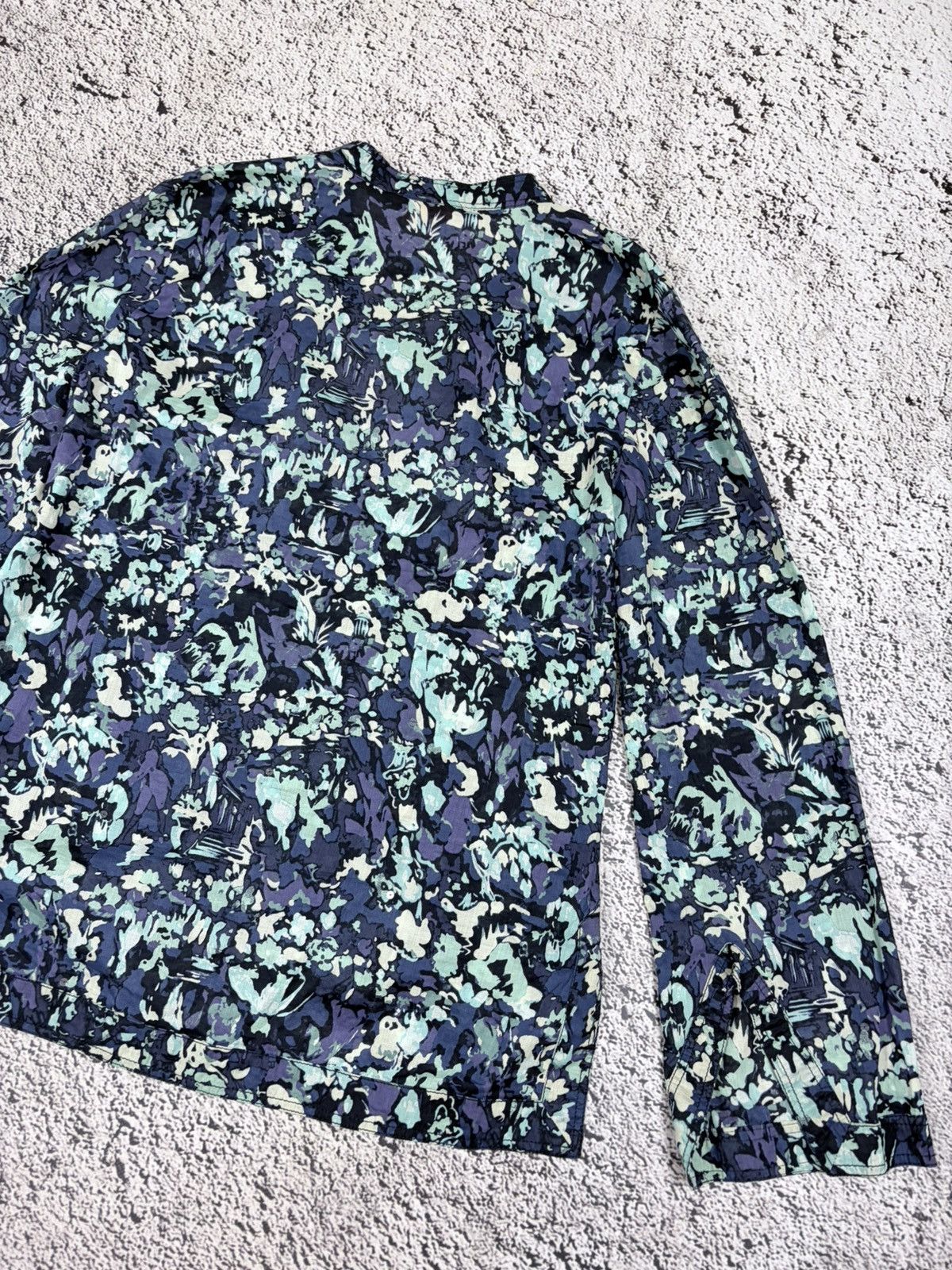 Tory Burch Vintage Tory Burch Blue Abstract Floral Tunics Blouse 12 Size M / US 6-8 / IT 42-44 - 14 Thumbnail