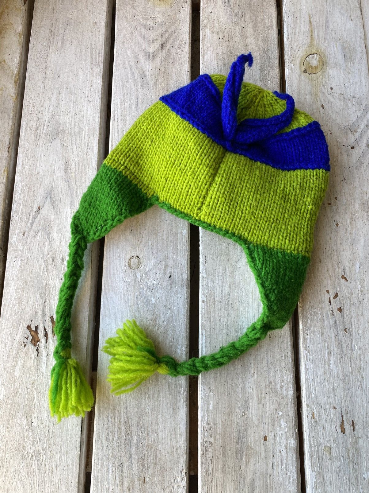 Vintage Teenage Mutant Ninja Turtles trapper hat Donatello adult Size ONE SIZE - 4 Thumbnail