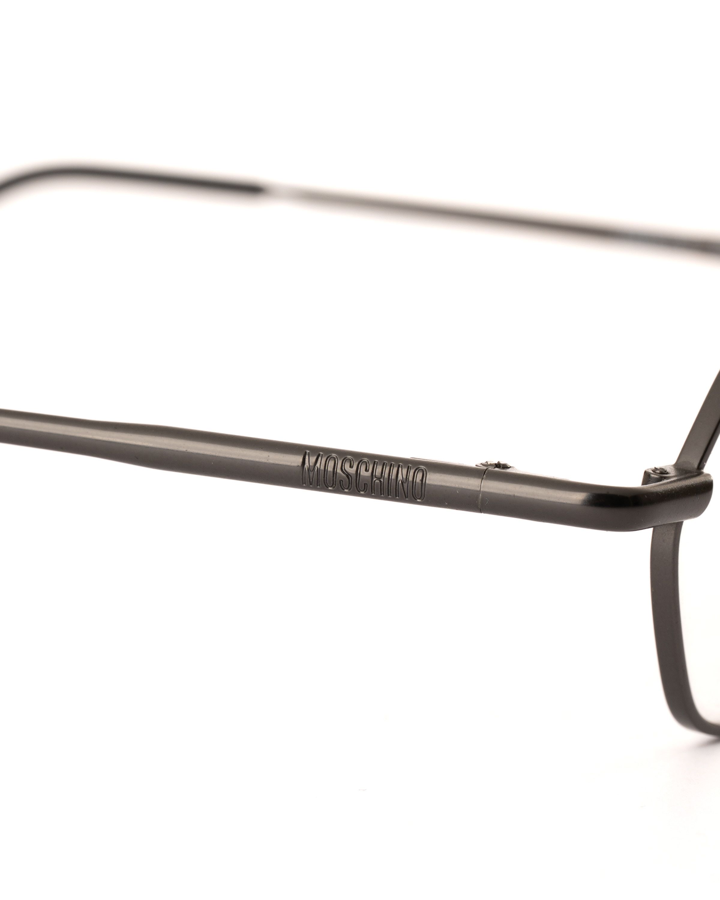 Moschino Moschino '90s Hexagon Black Scientist Antique Glasses Size ONE SIZE - 2 Thumbnail