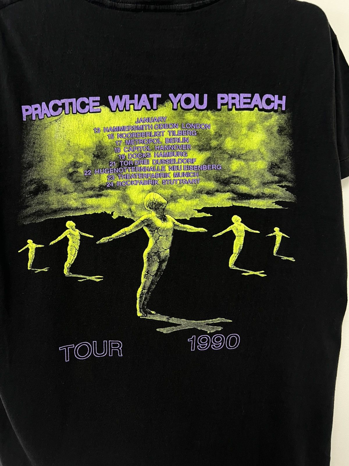 Band Tees Vintage Testament Practice What you Preach 1990 Tour sz M Size US M / EU 48-50 / 2 - 17 Thumbnail