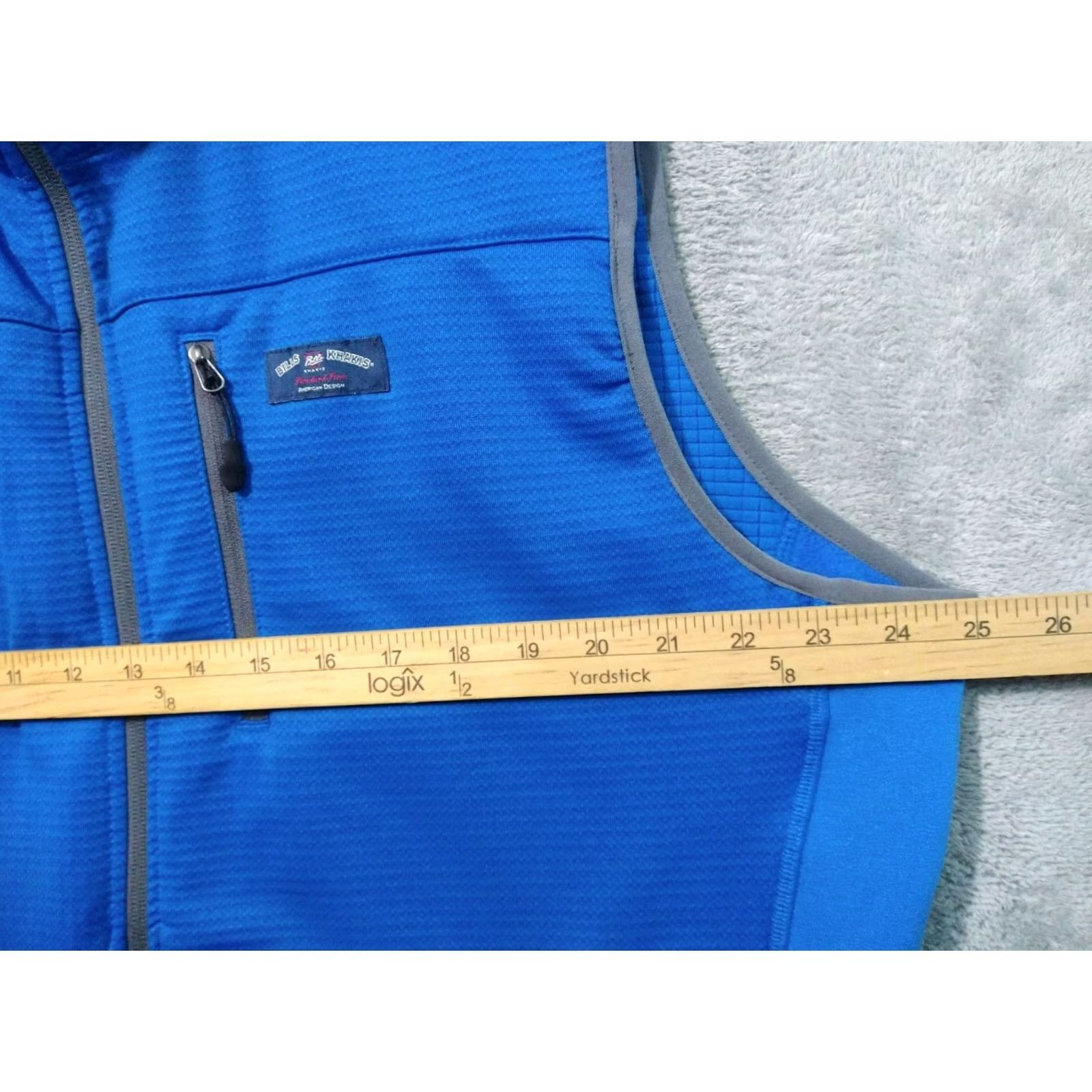 Bills Khakis Bills Khakis Vest Mens 2XL Blue Fleece Full Zip Pockets Quilted Casual Jacket Vest Size US XXL / EU 58 / 5 - 5 Thumbnail