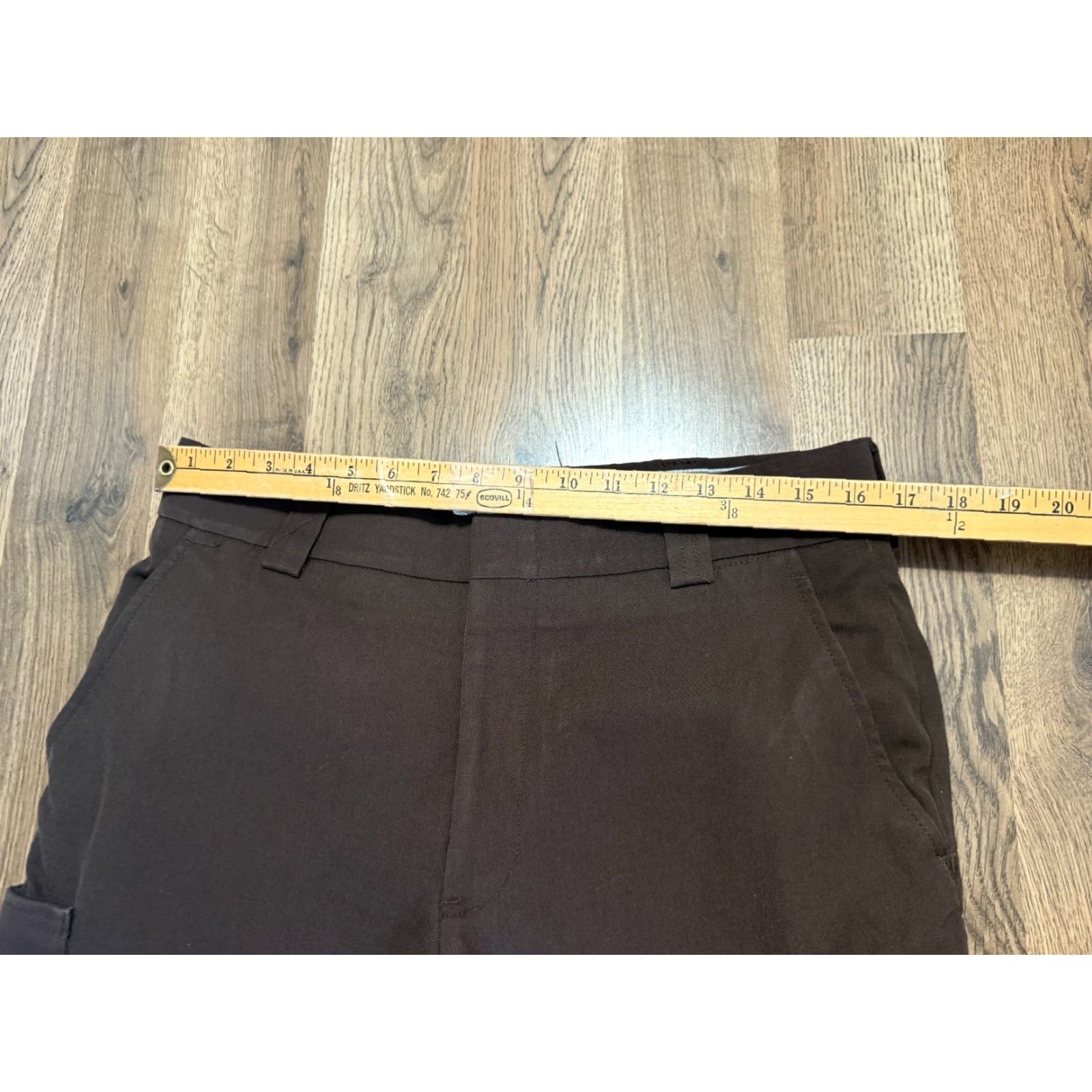 Vintage Blauer Pants Men 34 Brown Straight Leg Cargo Pockets Casual Workwear Size US 34 / EU 50 - 5 Thumbnail