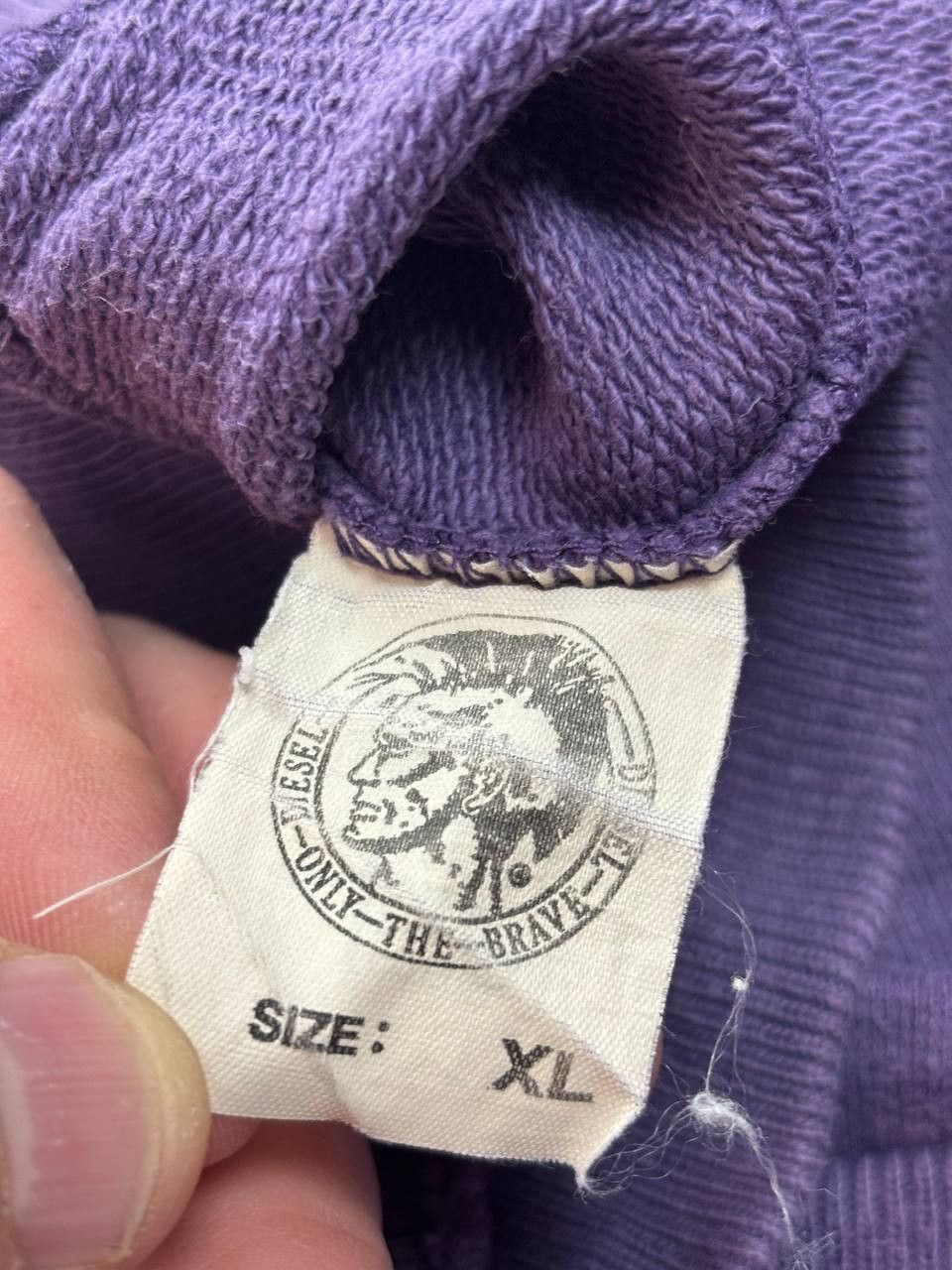 Diesel Rare Vintage Diesel Only The Brave Crewneck Purple XL Size US XL / EU 56 / 4 - 8 Thumbnail