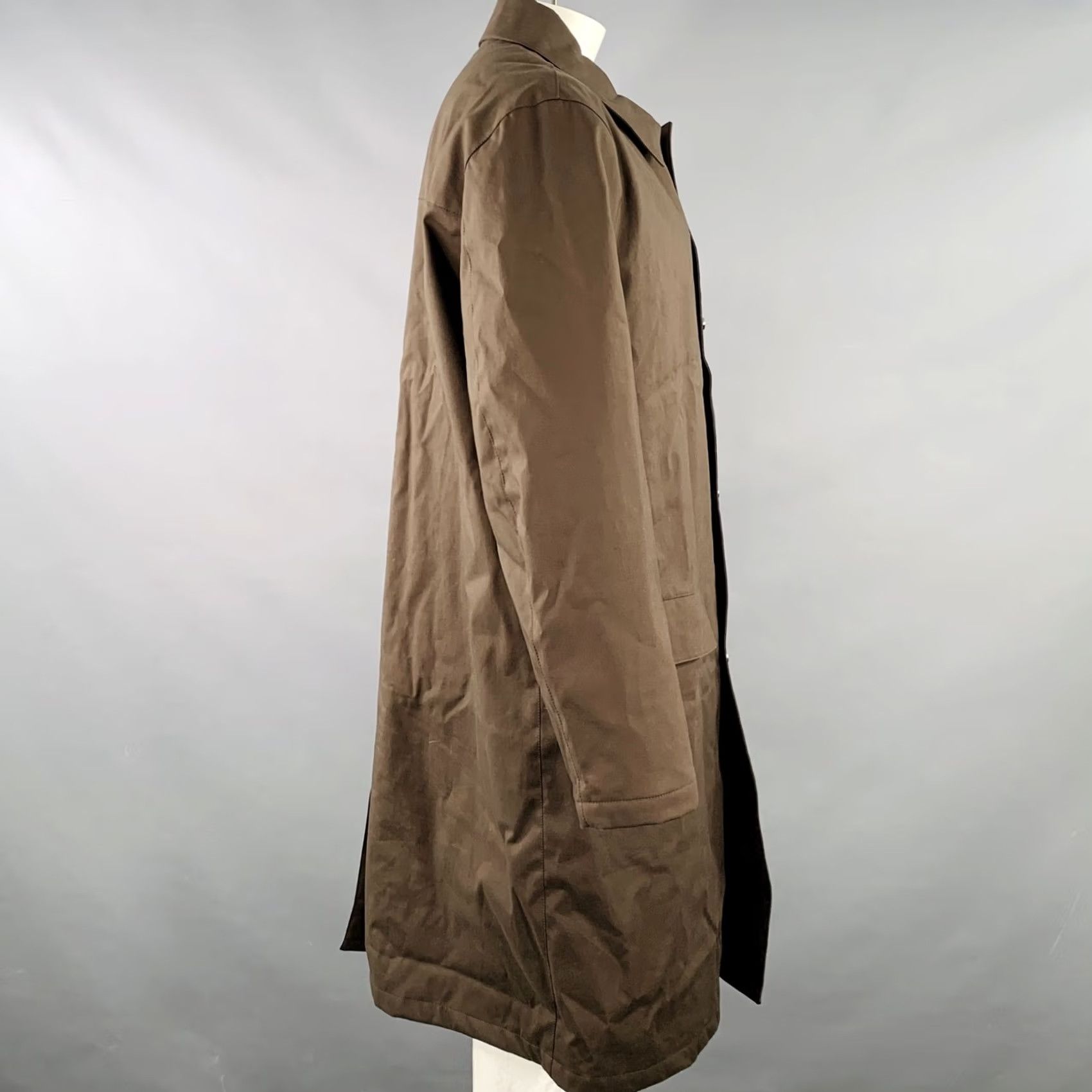 Salvatore Ferragamo SALVATORE FERRAGAMO Coat Brown Cotton Blend Size 44 Mens Size US S / EU 44-46 / 1 - 3 Thumbnail