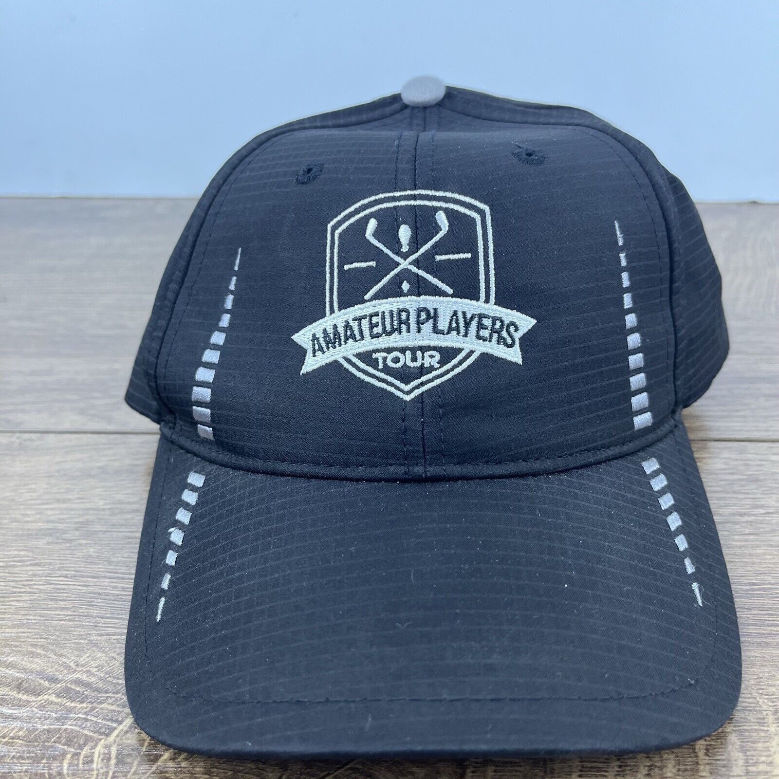 Other Amateur Players Tour Hat Golf Hat Black Hat Adjustable Black Size ONE SIZE - 1 Thumbnail