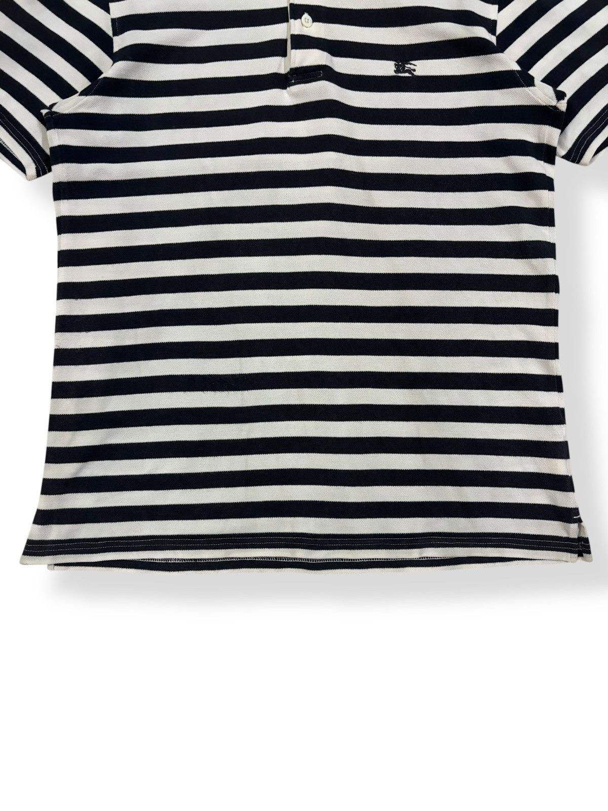 Burberry Vintage Burberry London Small Logo Striped Polo Shirt Size US M / EU 48-50 / 2 - 7 Thumbnail