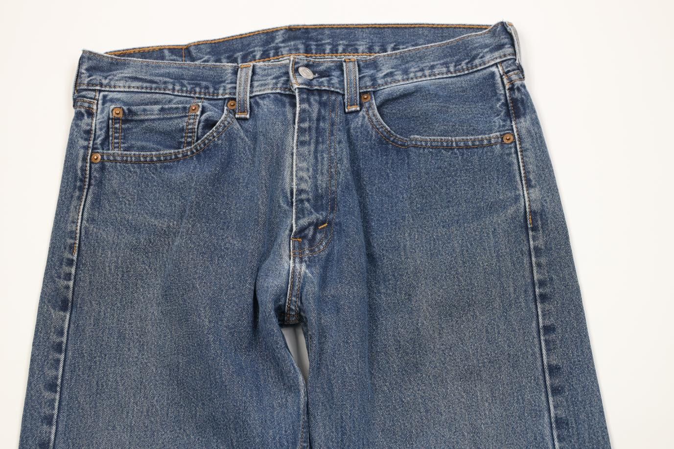 Levi's Vintage Y2K Levis 505 Regular Fit Straight Leg Denim Jeans Size US 34 / EU 50 - 2 Thumbnail