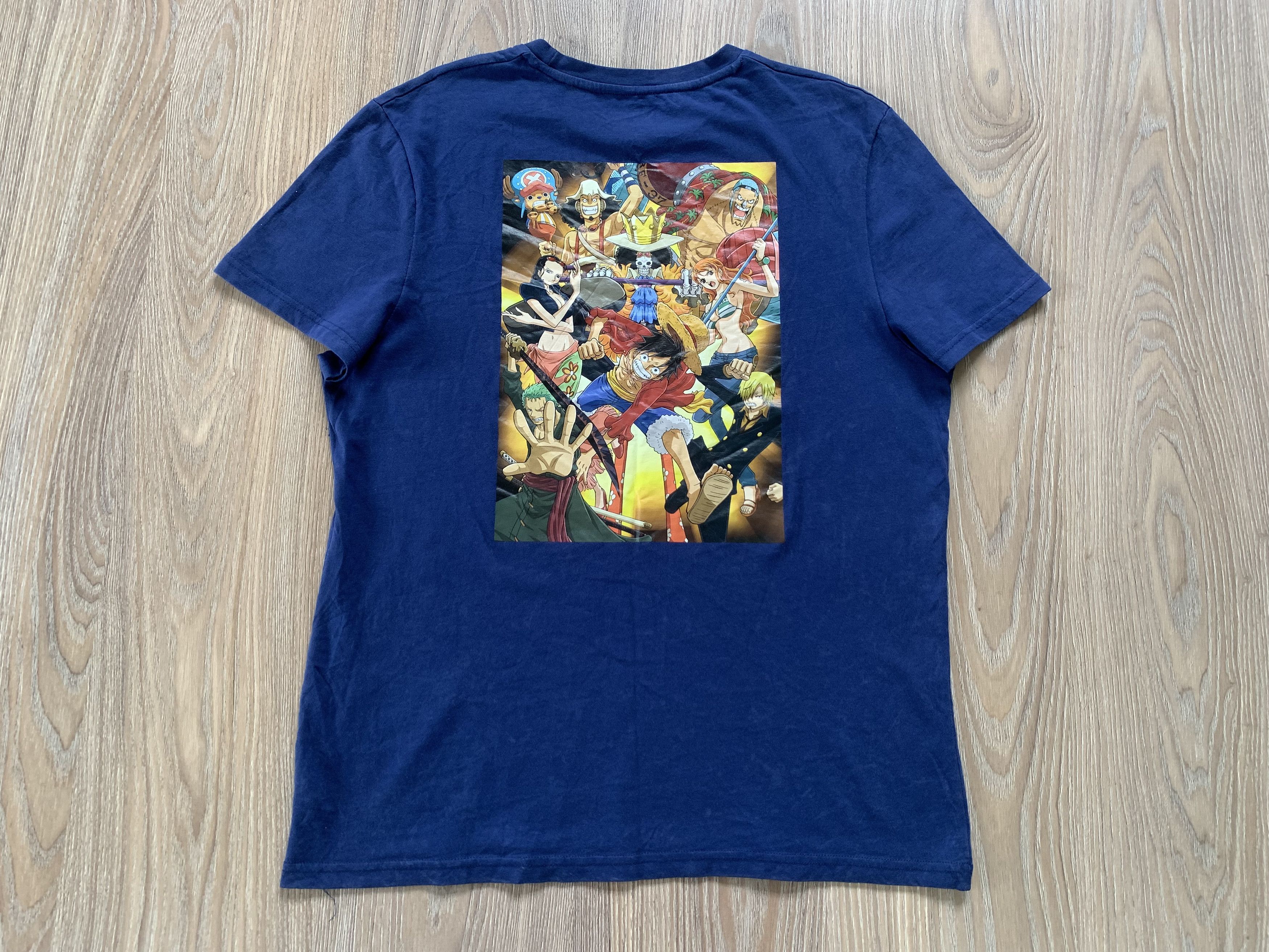 Primark One Piece Anime Crew Neck Blue Printed T Shirt Size US XS / EU 42 / 0 - 3 Thumbnail