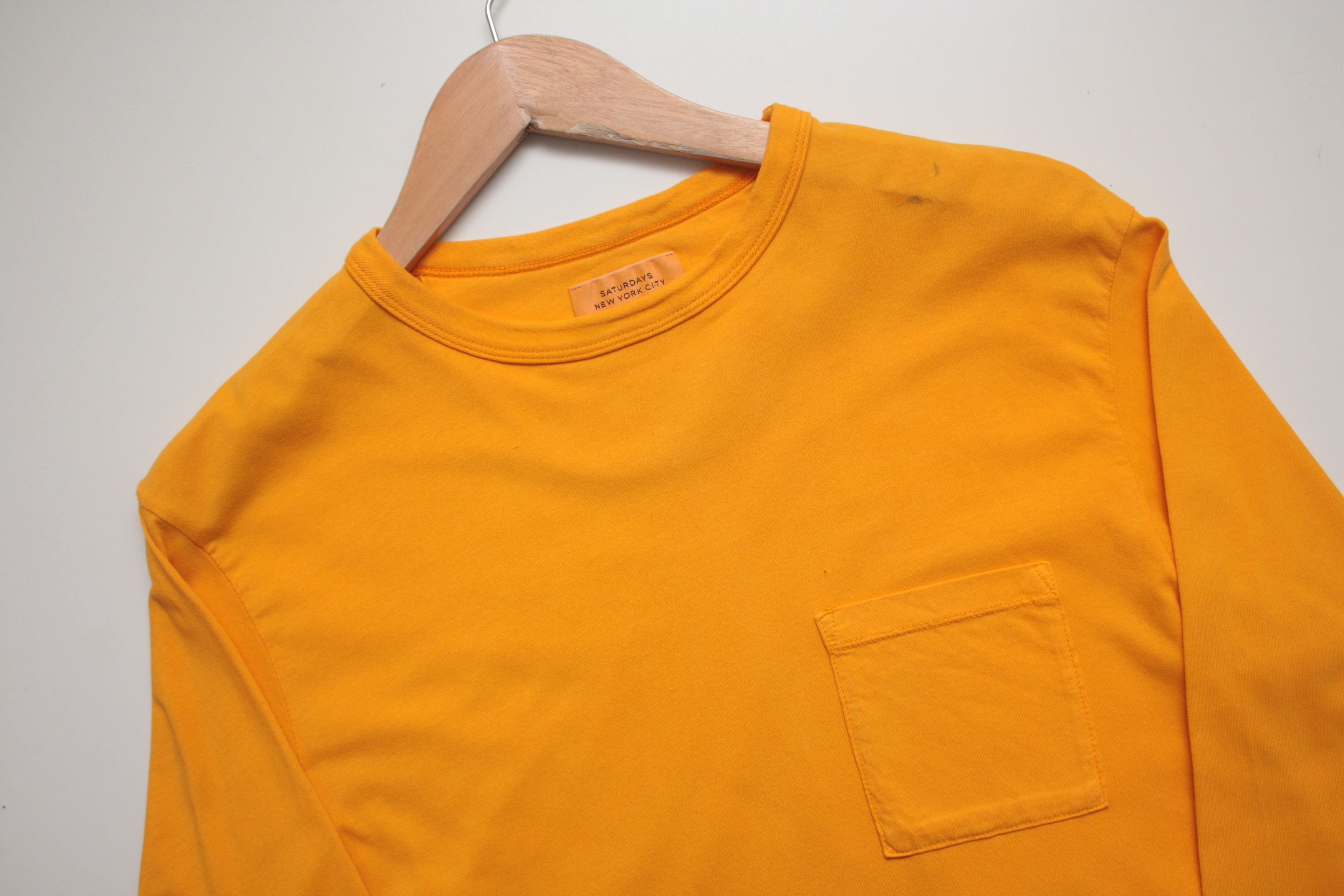Saturdays NYC Saturdays New York City Yellow Longsleeve Tee Men's Small Size US S / EU 44-46 / 1 - 3 Thumbnail