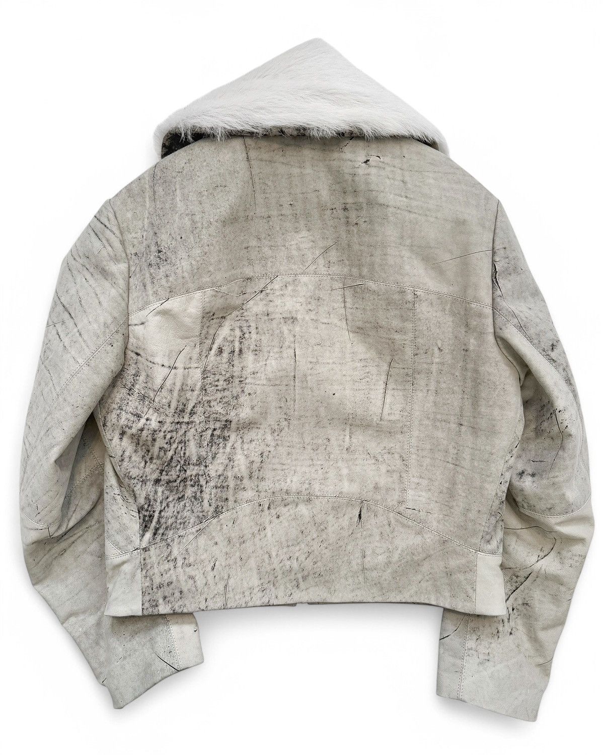 Eckhaus Latta Hide Fur Faded Leather Jacket Size US M / EU 48-50 / 2 - 2 Thumbnail