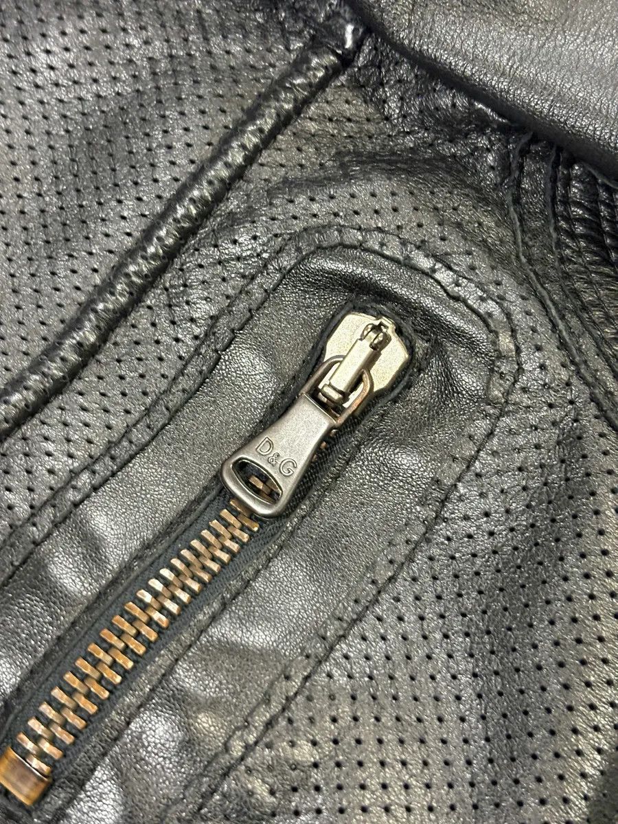 Dolce & Gabbana SS2005 Dolce & Gabbana Multi Pocket Black Leather Biker Jacket Size US M / EU 48-50 / 2 - 8 Thumbnail
