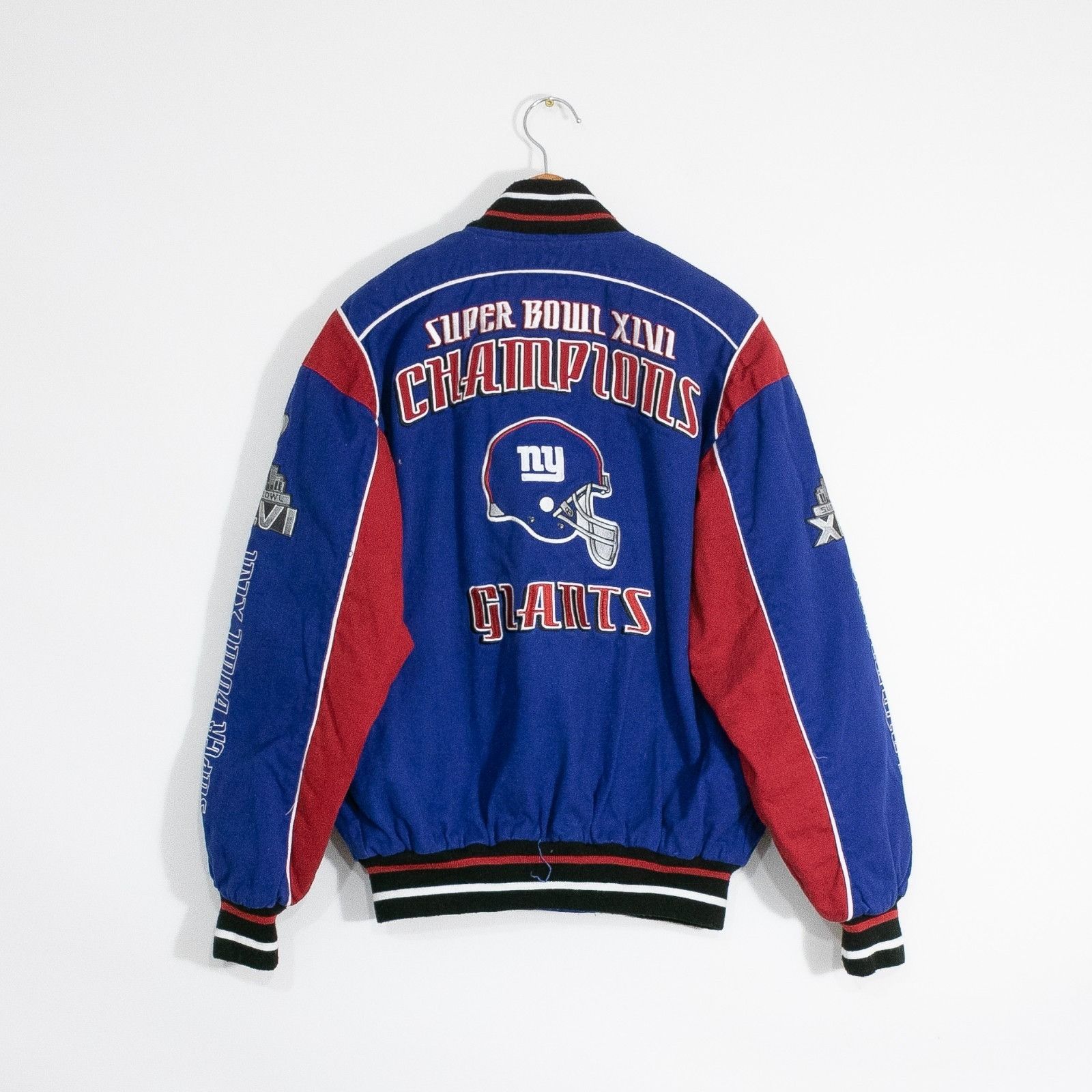 NFL New York Giants Bomber Jacket Mens Medium - Super Bowl XLVI Size US M / EU 48-50 / 2 - 6 Thumbnail