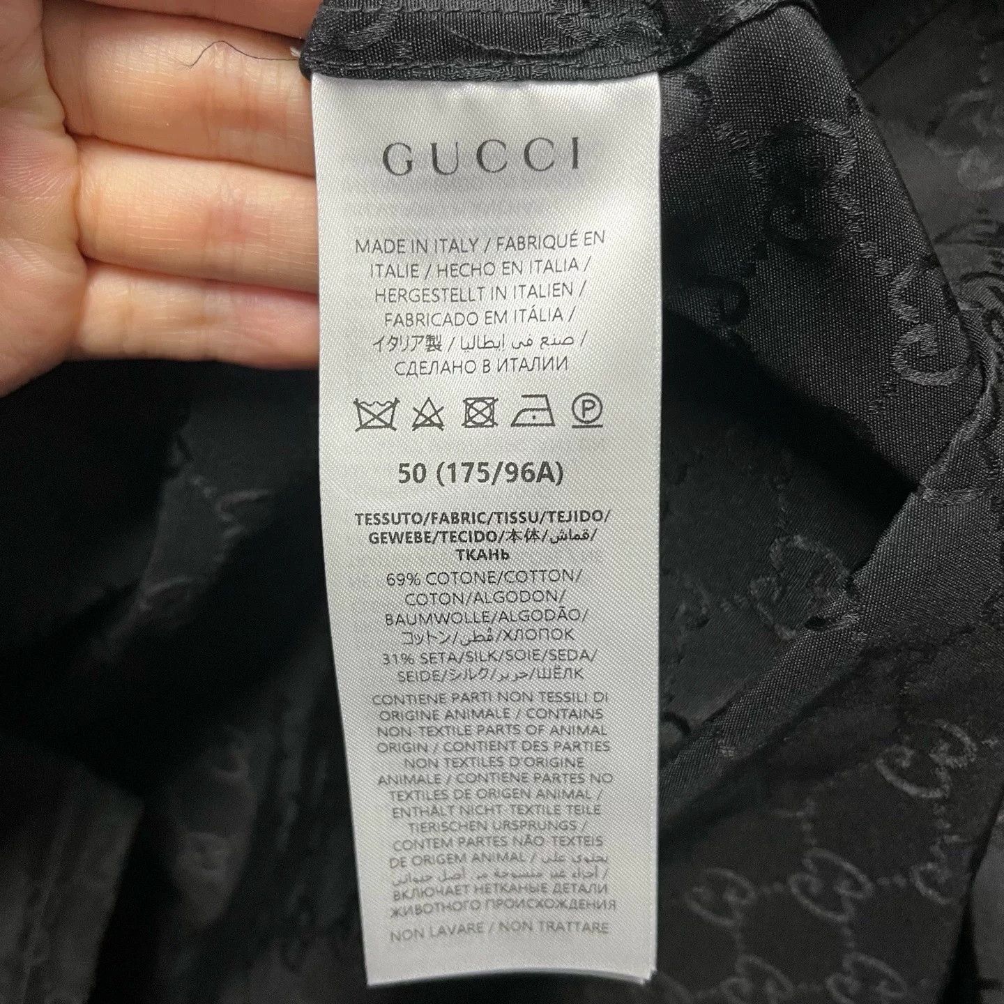 Gucci Gucci Black Pointed Collar Short Sleeve Shirt Size US XXS / EU 40 - 6 Thumbnail