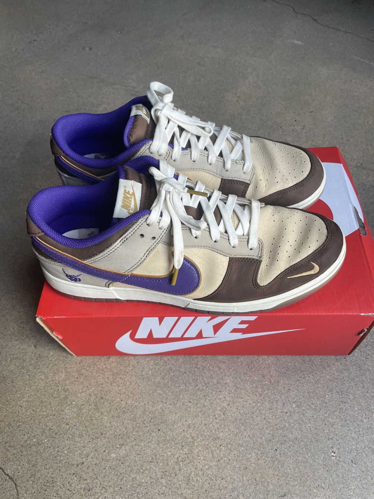 image of Nike Dunk Low. Worn Once Size 11.5 Shoes in Brown, Men's