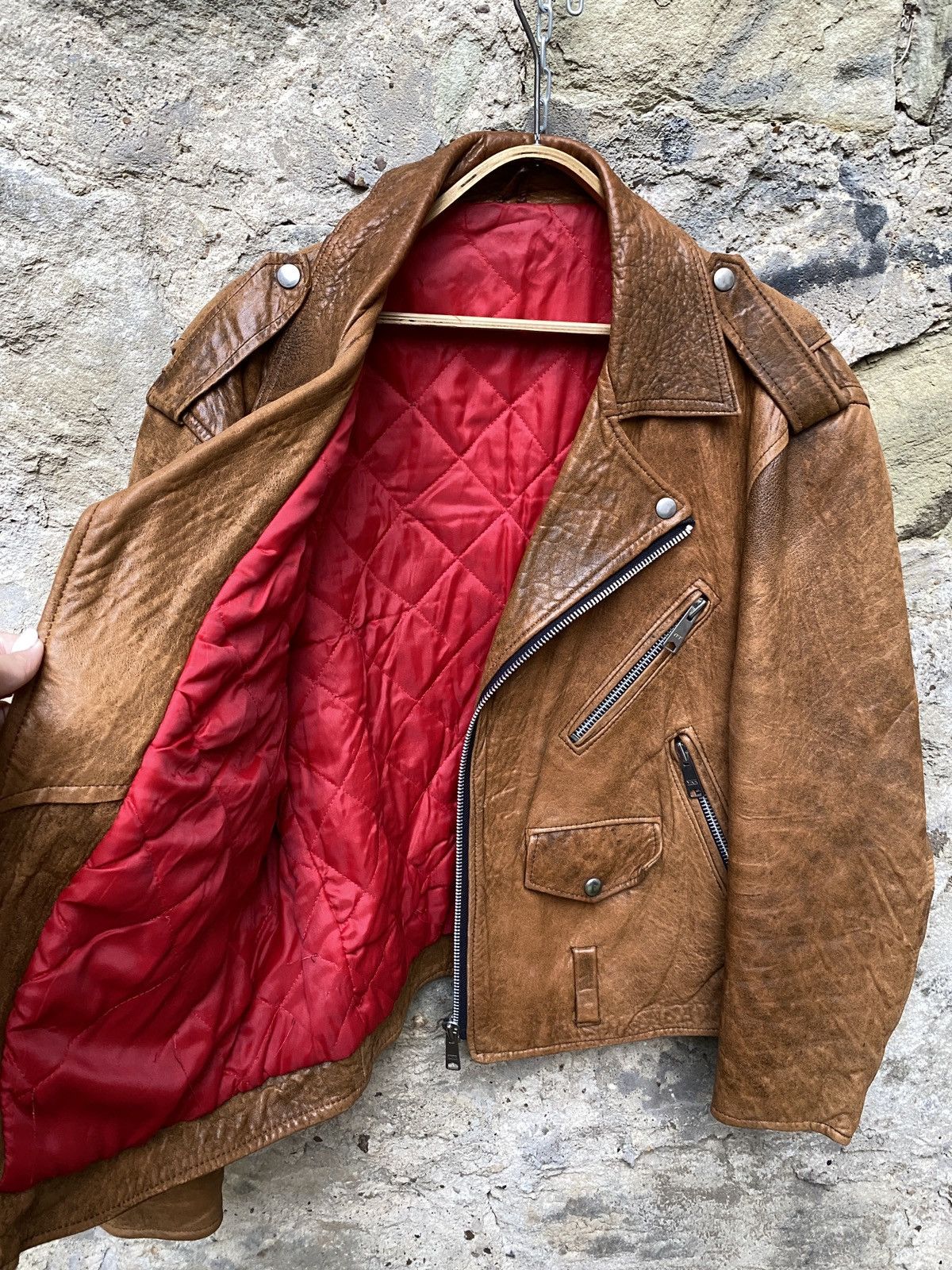 Vintage Vintage 80s Motorcycle Perfecto Leather Biker Jacket Size US L / EU 52-54 / 3 - 4 Thumbnail