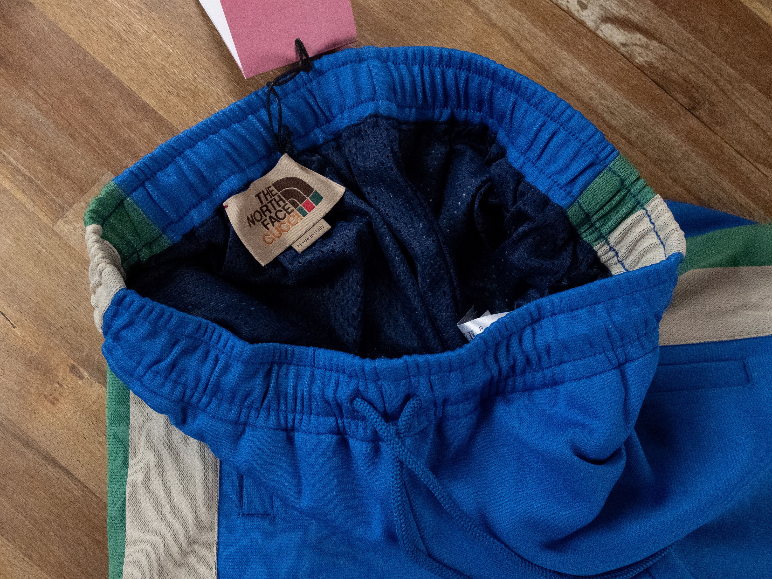 Gucci × The North Face GUCCI x THE NORTH FACE blue logo print bermuda shorts Medium Size US 32 / EU 48 - 3 Thumbnail