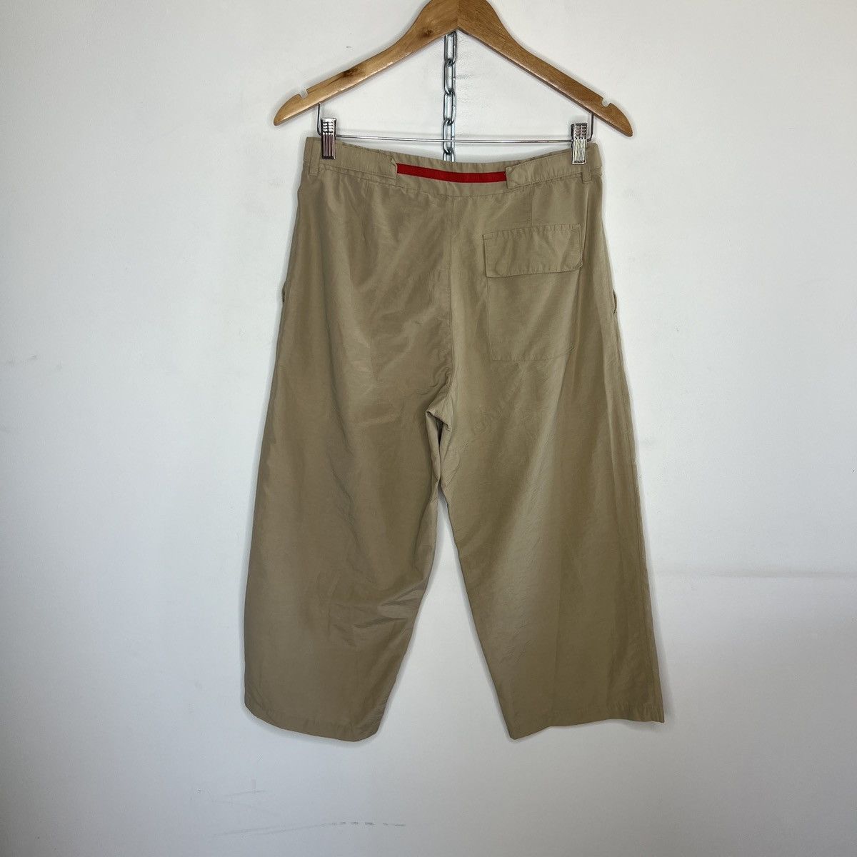 Prada Prada Beige Nylon Pants Red Tab Y2K Size 28" / US 6 / IT 42 - 5 Thumbnail