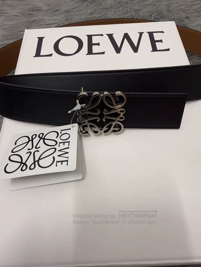Other Loewe size 105 Double-Sided Smooth Buckle Cowhide Belt Size ONE SIZE - 2 Thumbnail