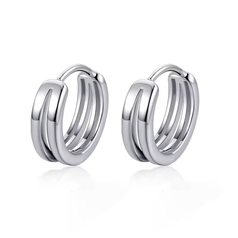 Other Small Hoop Earrings for Men Women Streetwear Size ONE SIZE - 2 Thumbnail