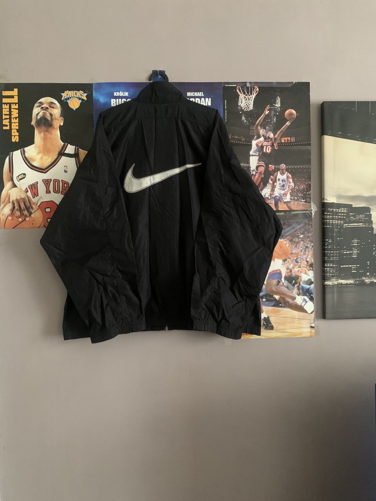 NHL × Nike × Vintage 90s VTG Nike Deutscher Eishockey Bund Big Logo Light Jacket Size US L / EU 52-54 / 3 - 6 Thumbnail