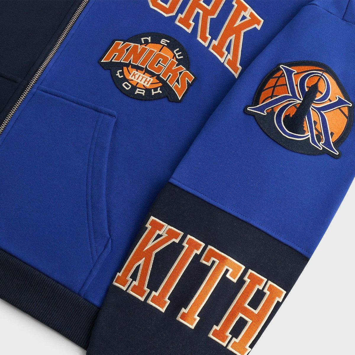 Kith Kith for NY Knicks Mash Up Cropped Braxton Vintage Hoodie Size US L / EU 52-54 / 3 - 8 Thumbnail